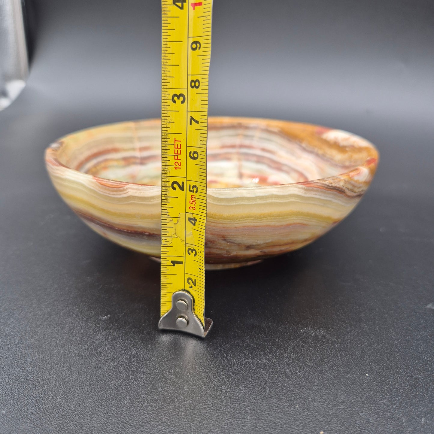 6 inch Polished Green Onyx Bowl | Natural Stone Decorative Bowl | 1 lb | Choose Your Piece