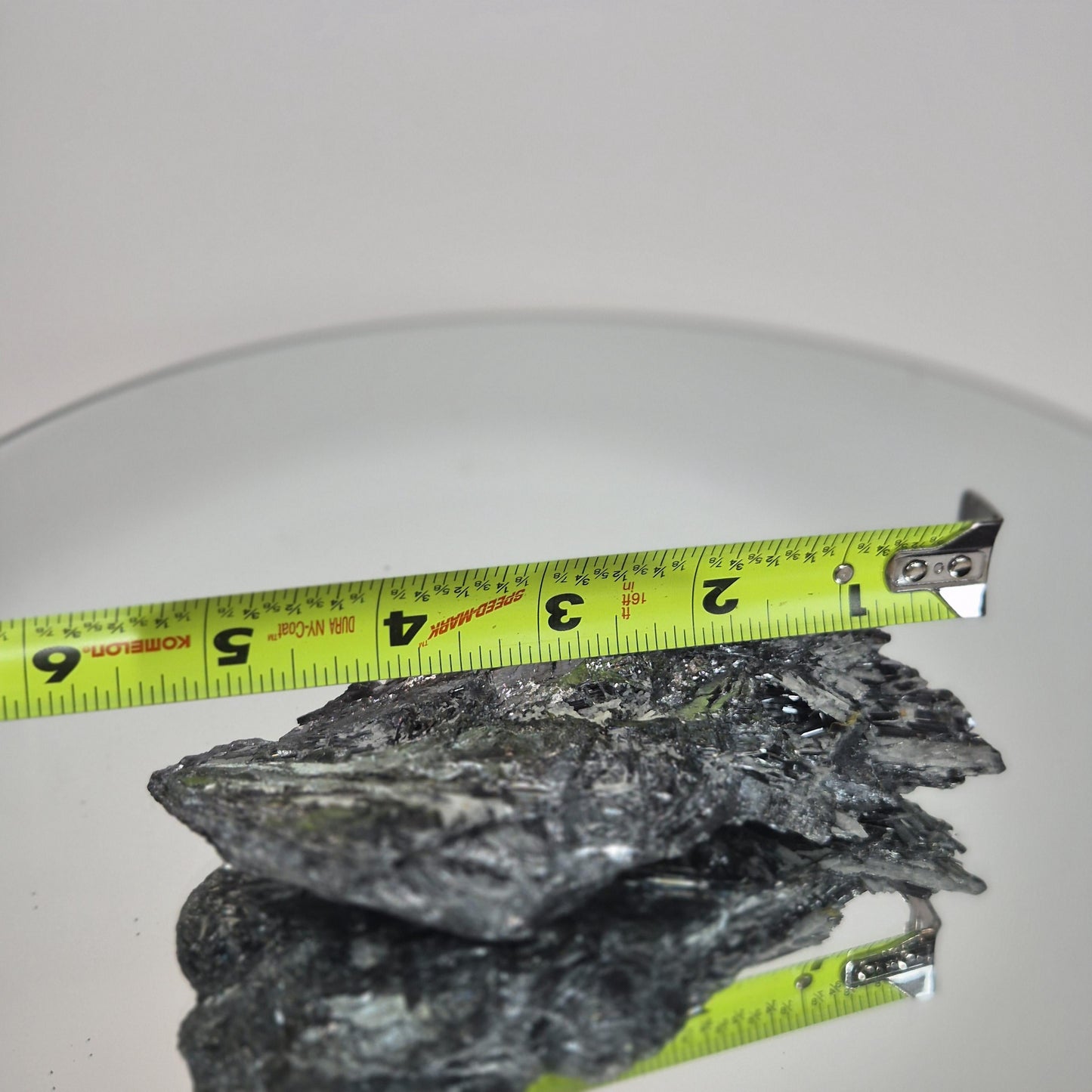 Large Natural Stibnite Crystal Specimen - 14.55 oz, 5.5 x 2.5in - Raw Metallic Mineral Collectible Crystal Hoarder