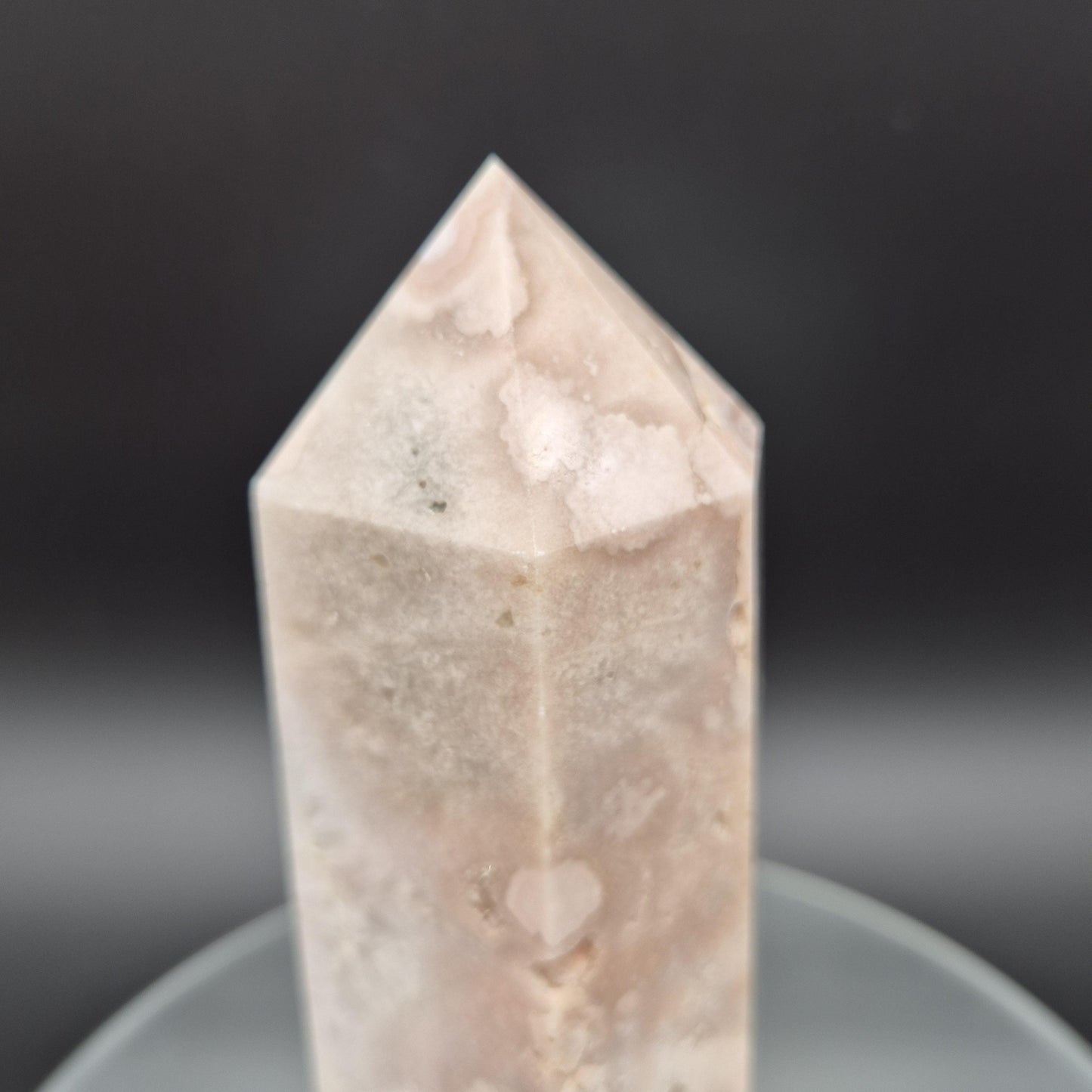 Pink Amethyst Flower Druzy Tower – 2.89 lb Polished Crystal Point – 9.5"x3"x2" Crystal Hoarder