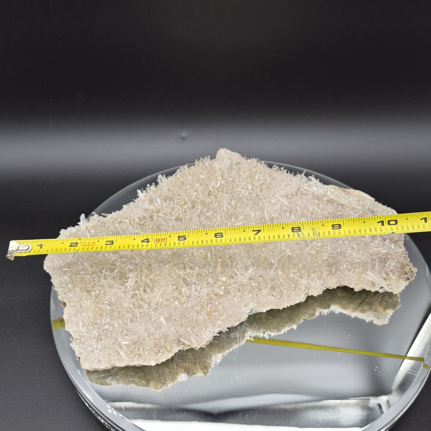 AAA+ Super Rare Lemurian Needle Quartz Plate Slab with Thousands of Needles Colombia 3.68 lbs Crystal Hoarder Crystal Hoarder