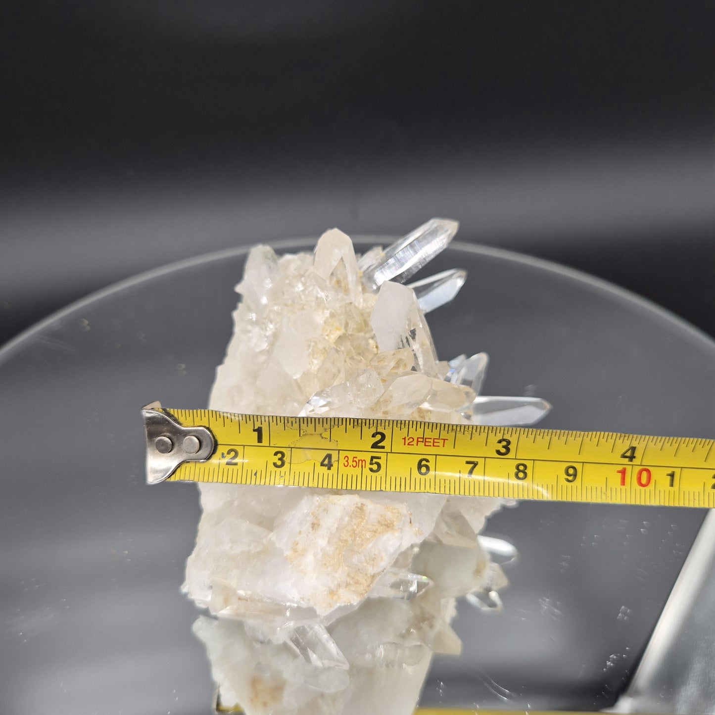 AAA+ Golden Healer Quartz with Clear Points Chlorite 4.5x3.5x3 1.13 lbs Colombia Crystal Hoarder