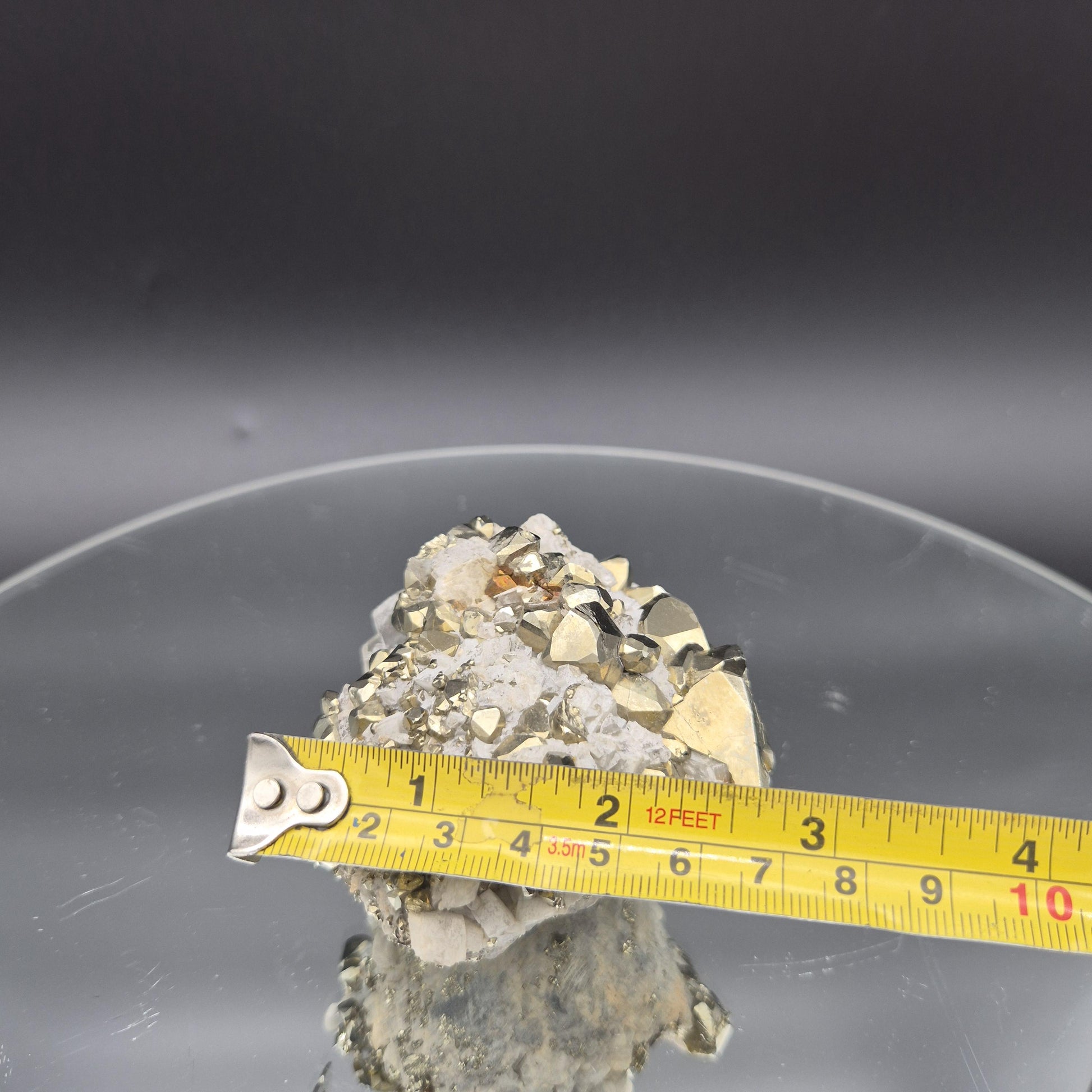 Pyrite with Translucent Dolomite Colombia .87 lbs (13.92 oz) Crystal Hoarder
