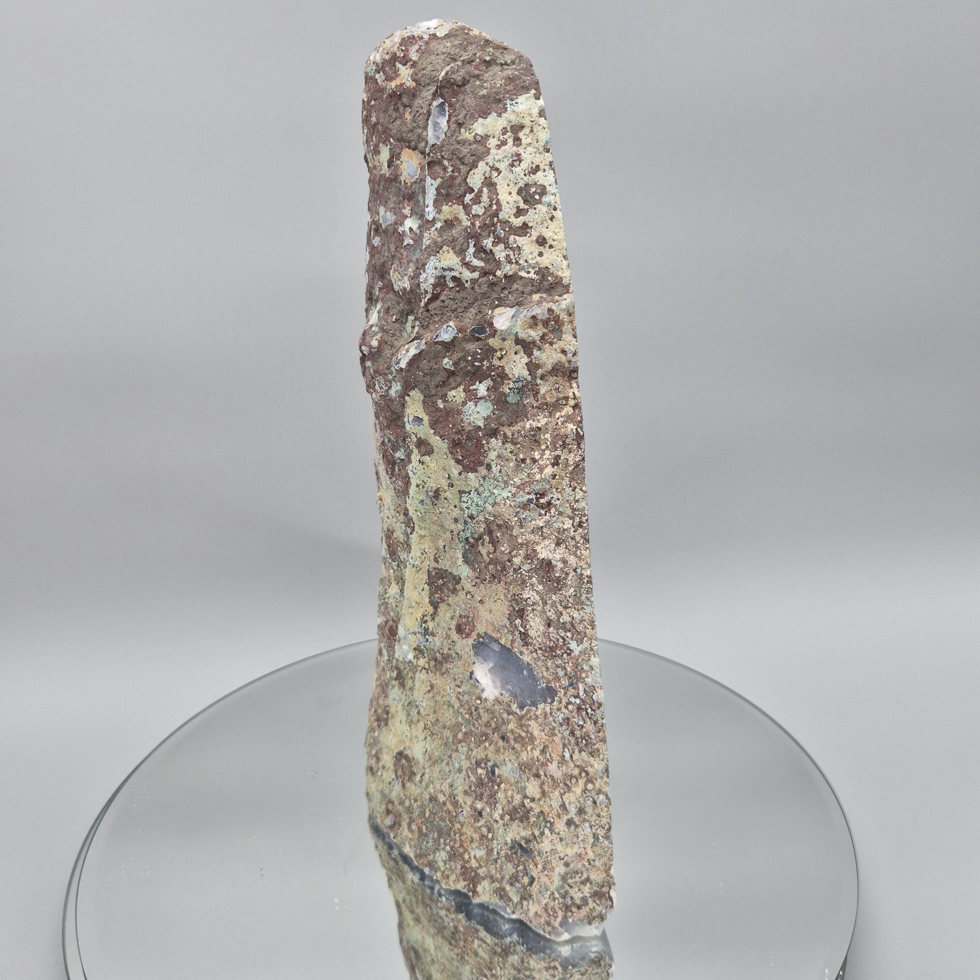 AAA+ Blue Banded Agate Cathedral with Druzy - 11.5 x 7in, 10.48 lbs - Brazil Crystal Hoarder
