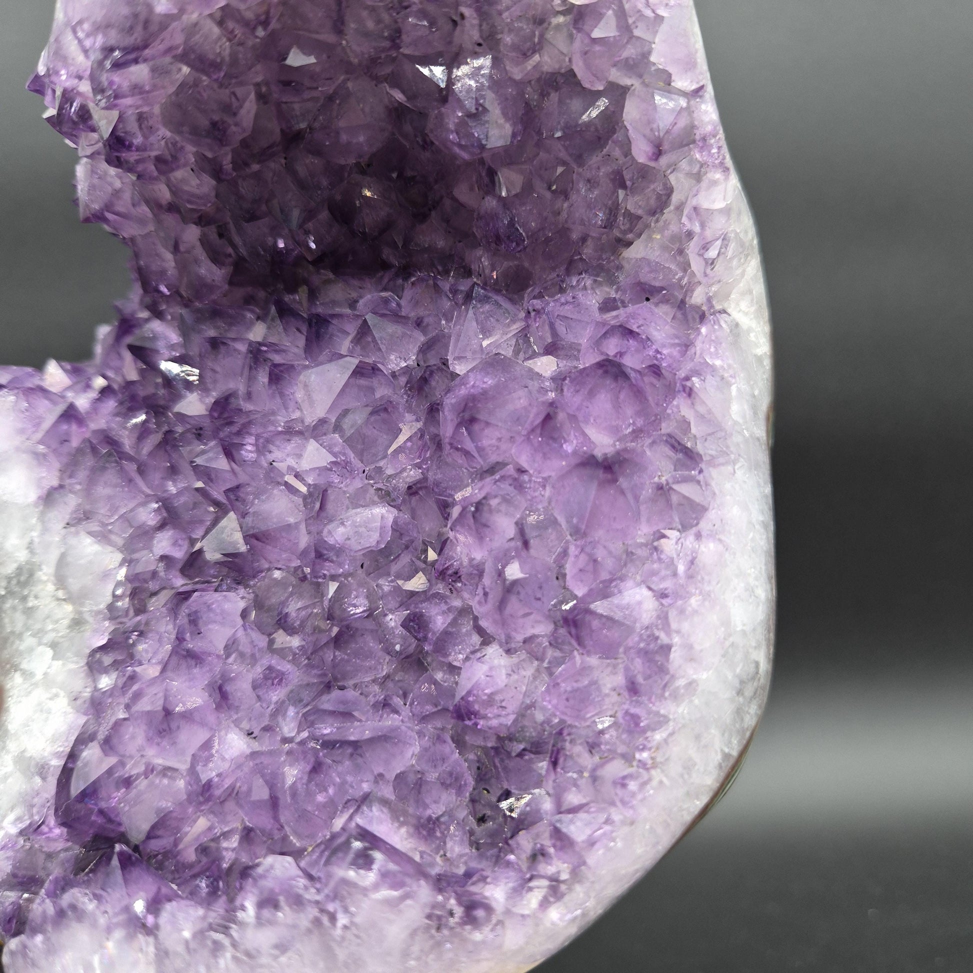 AAA+ Amethyst Cluster on Stand 11x6x6 10.69 lbs Brazil Crystal Hoarder