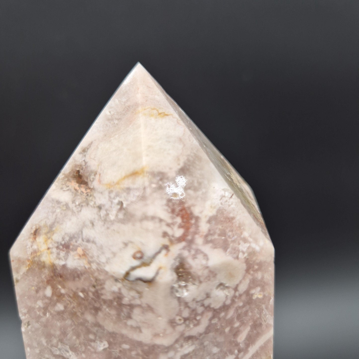 Pink Amethyst Flower Tower – Polished Crystal Point – 3.4 lb 9" Display Specimen Crystal Hoarder