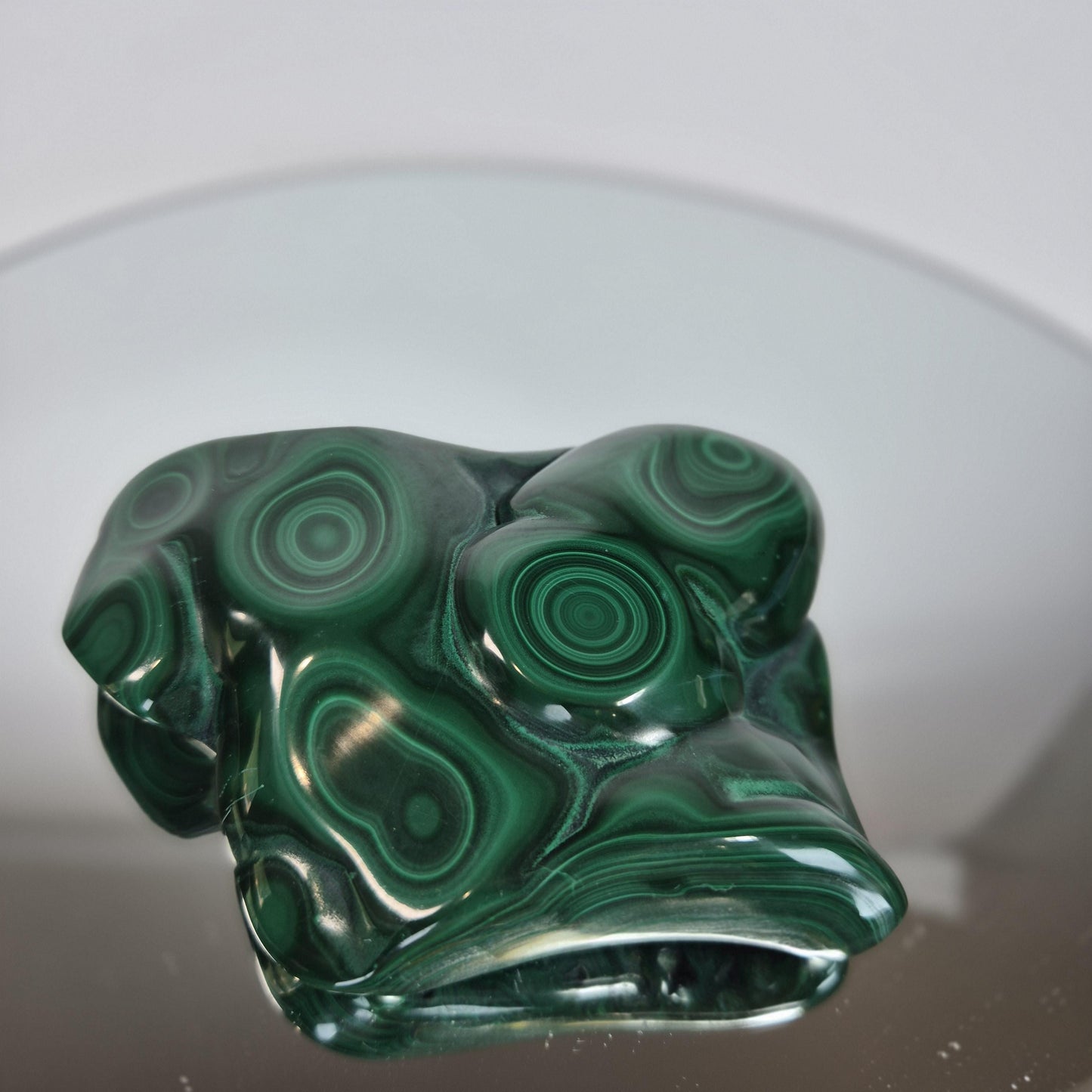 Polished Malachite from Congo - 1.07 lbs - Collector Grade Display Stone - AAA+ Quality Crystal Hoarder