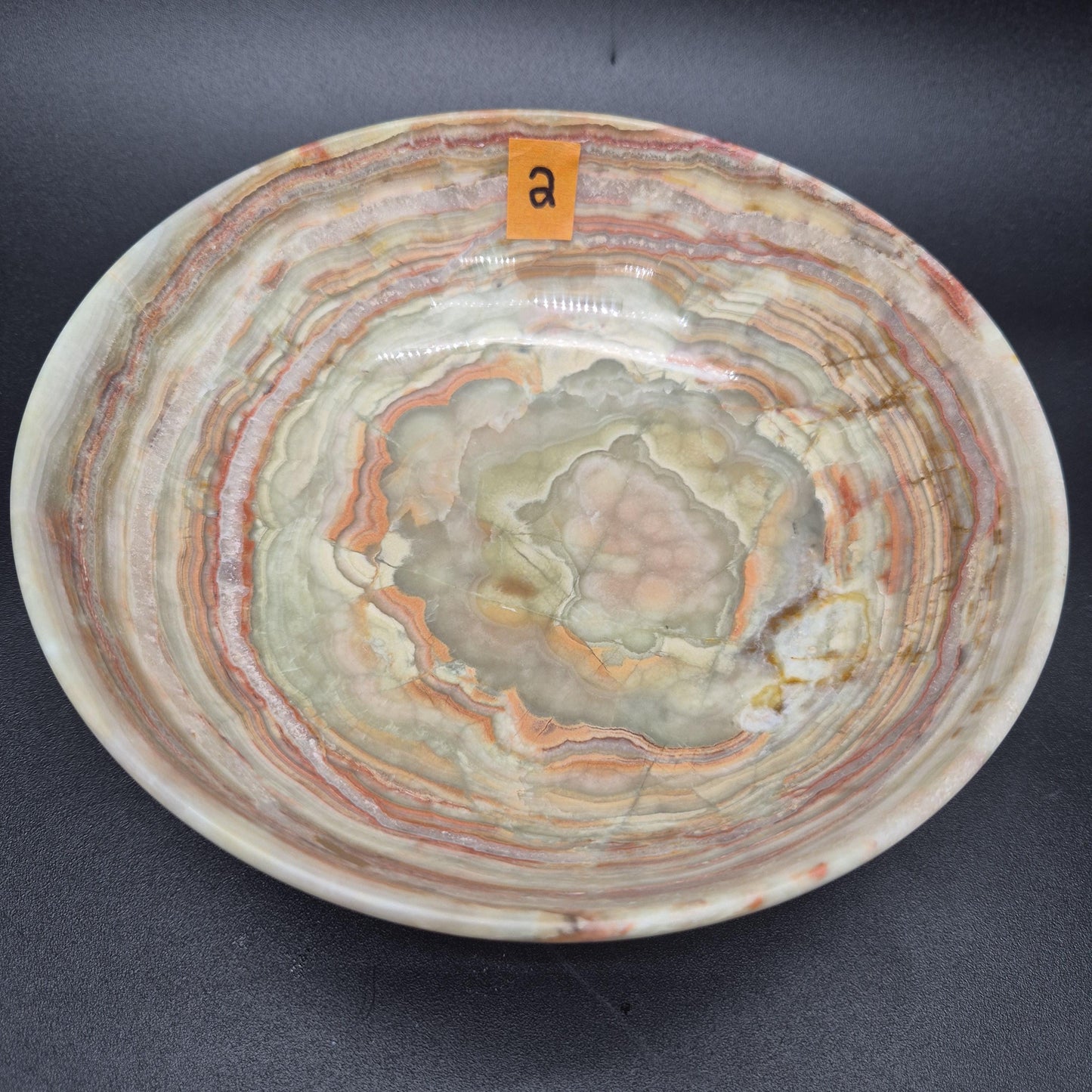 8 inch Polished Green Onyx Bowl | Natural Stone Crystal Dish | 2.5 inch Tall | 1.5 lbs | Choose 1 of 4 Crystal Hoarder