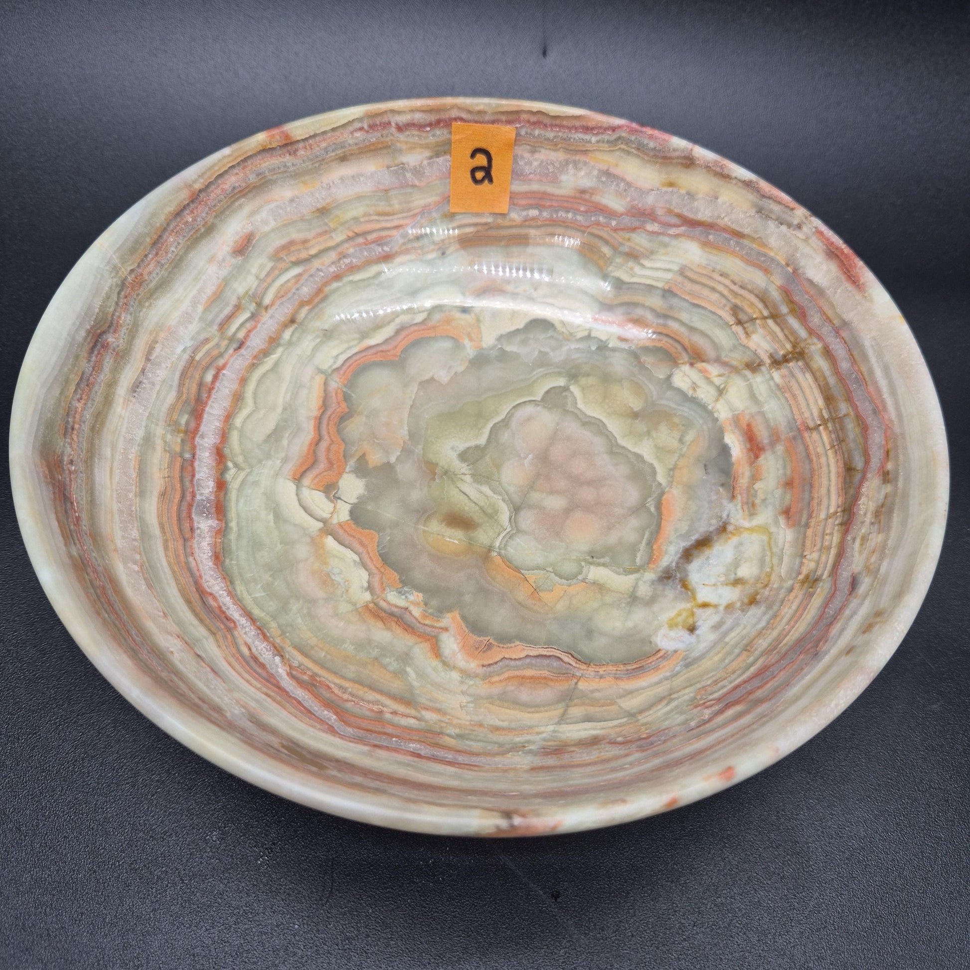 8 inch Polished Green Onyx Bowl | Natural Stone Crystal Dish | 2.5 inch Tall | 1.5 lbs | Choose 1 of 4 Crystal Hoarder