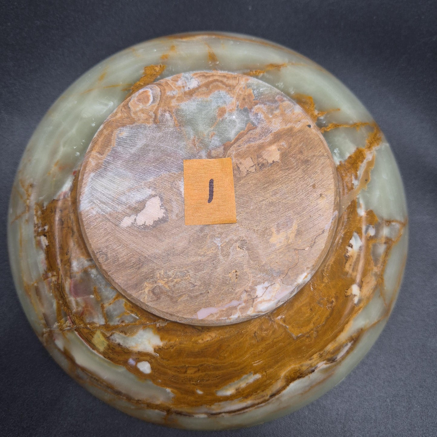 8 inch Polished Green Onyx Bowl | Natural Stone Crystal Dish | 2.5 inch Tall | 1.5 lbs | Choose 1 of 4 Crystal Hoarder