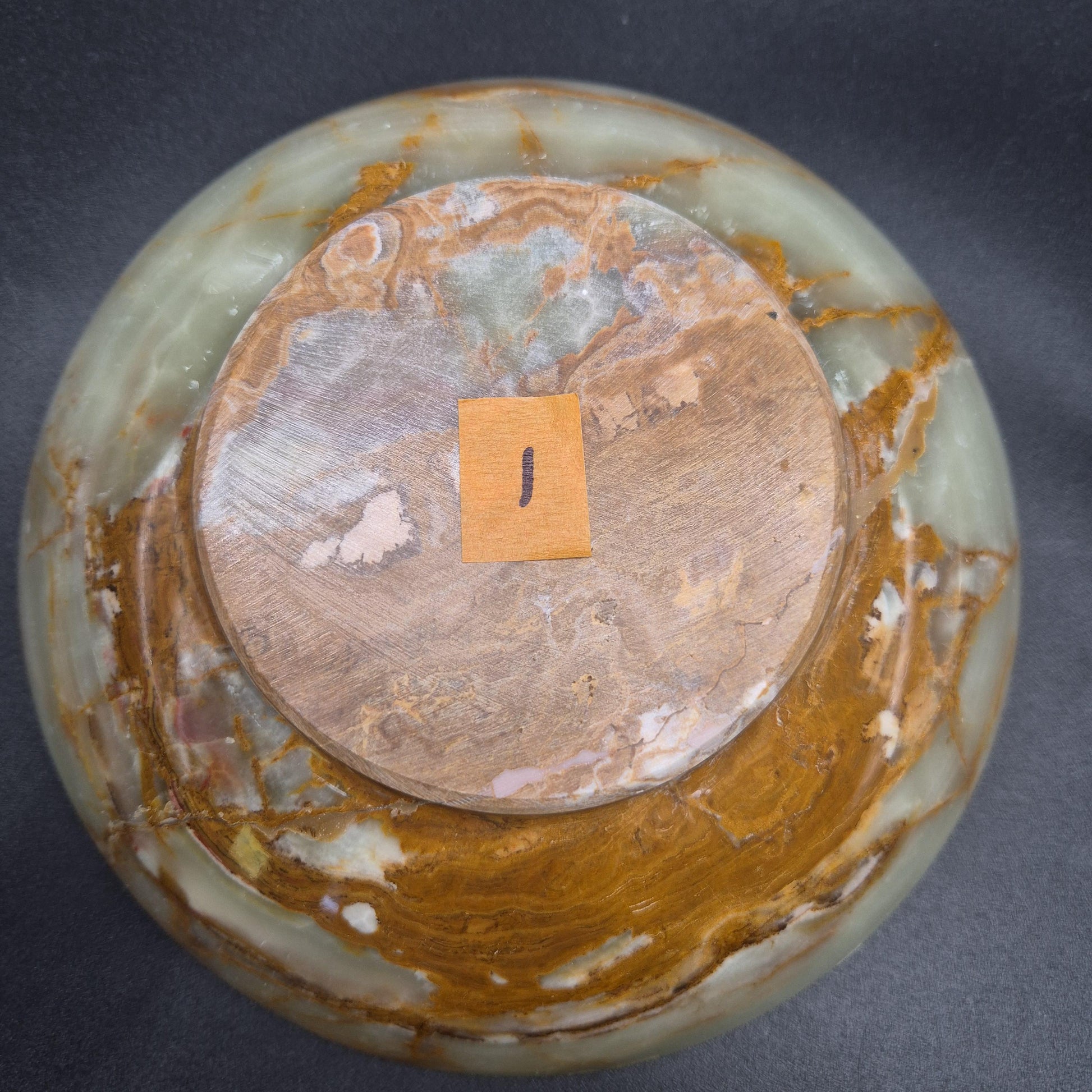 8 inch Polished Green Onyx Bowl | Natural Stone Crystal Dish | 2.5 inch Tall | 1.5 lbs | Choose 1 of 4 Crystal Hoarder