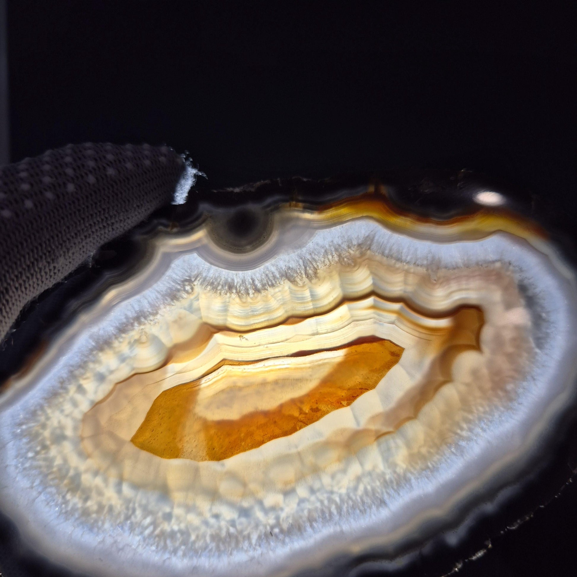 AAA Translucent Agate Slices with Carnelian - Set of 3 | 4.5in–5.5in Natural Druzy Quartz | 0.61 lbs Crystal Hoarder