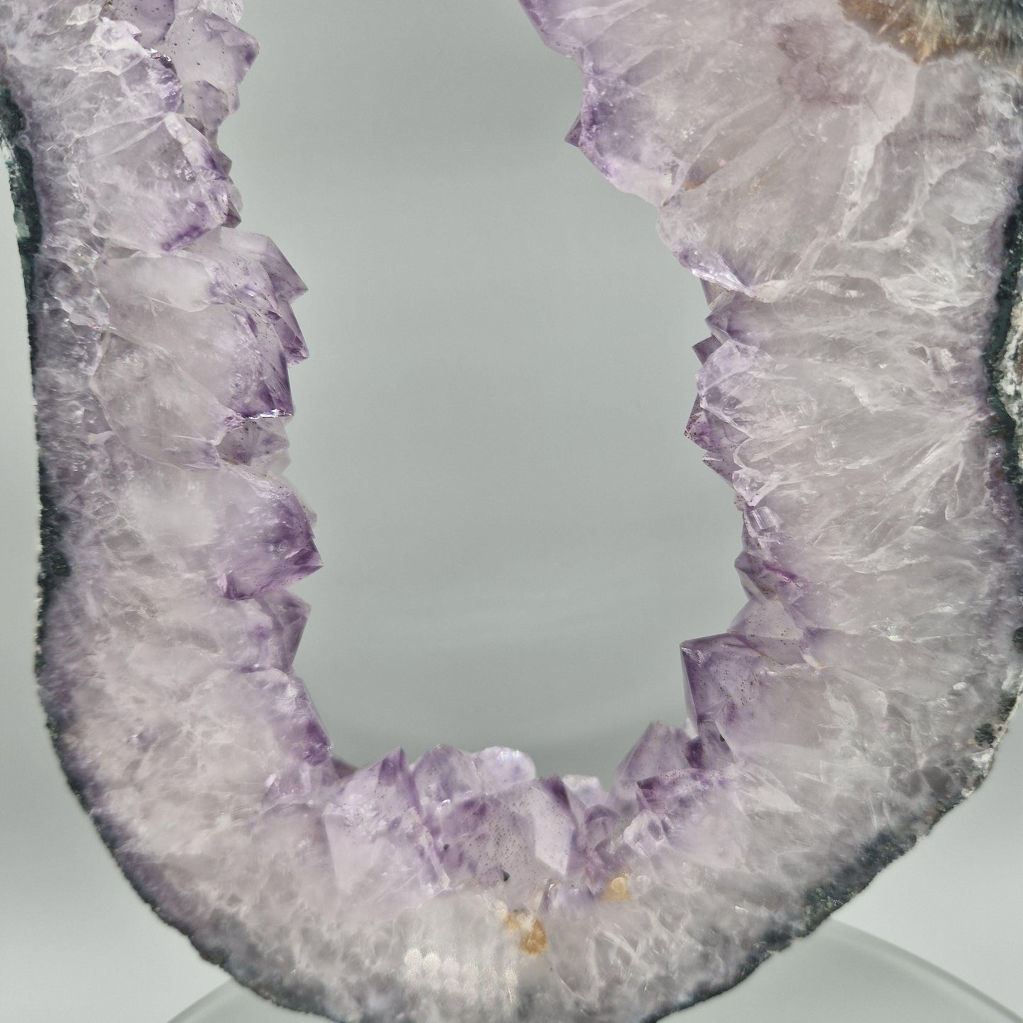 Amethyst Portal from Brazil - 15in Tall Natural Amethyst Crystal Portal  with Stalactite Flower Formation  5.45 lb Crystal Hoarder