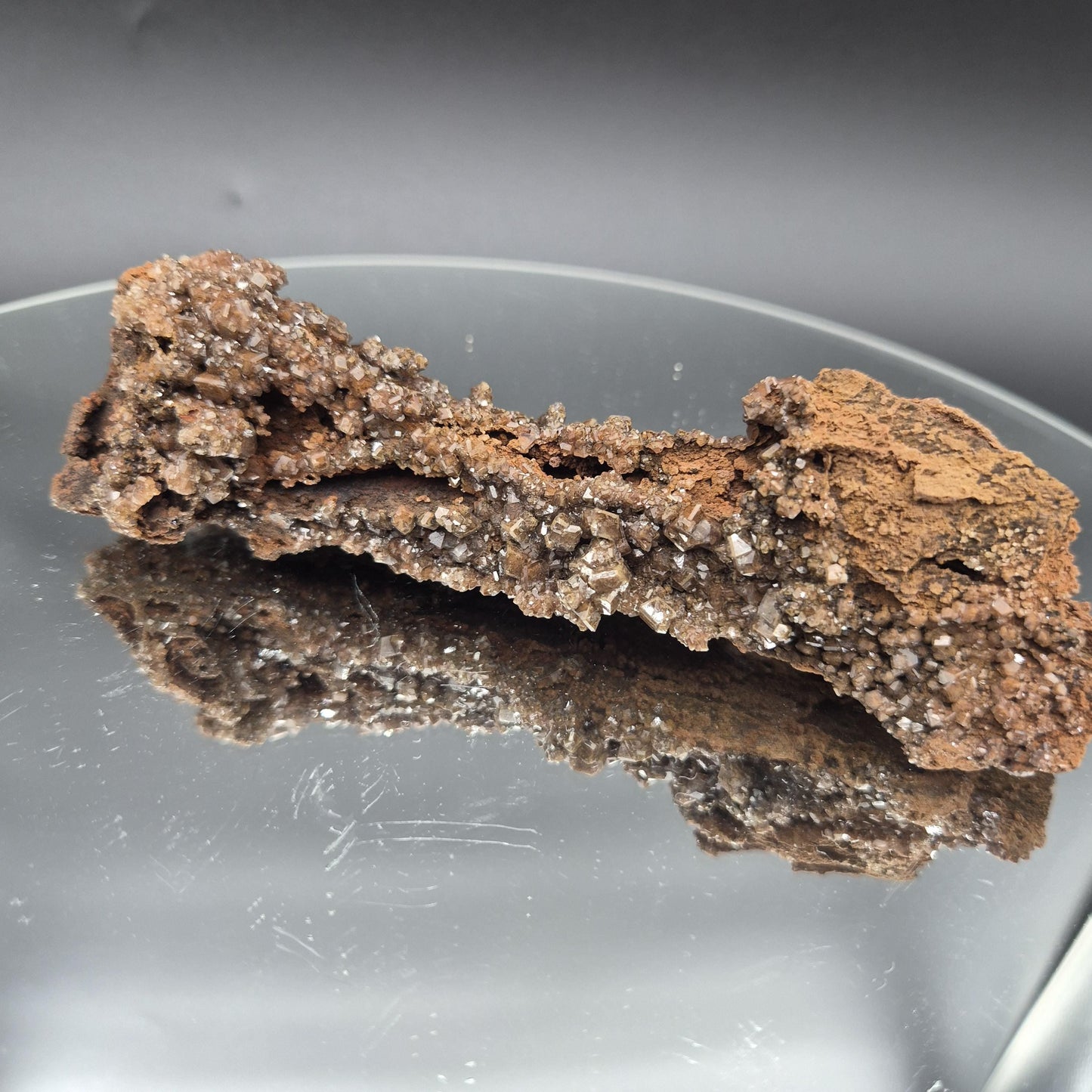 Rare AAA+ Red Sugar Diamond Calcite Crystal | Potosi Mine Mexico | 4 oz Crystal Hoarder