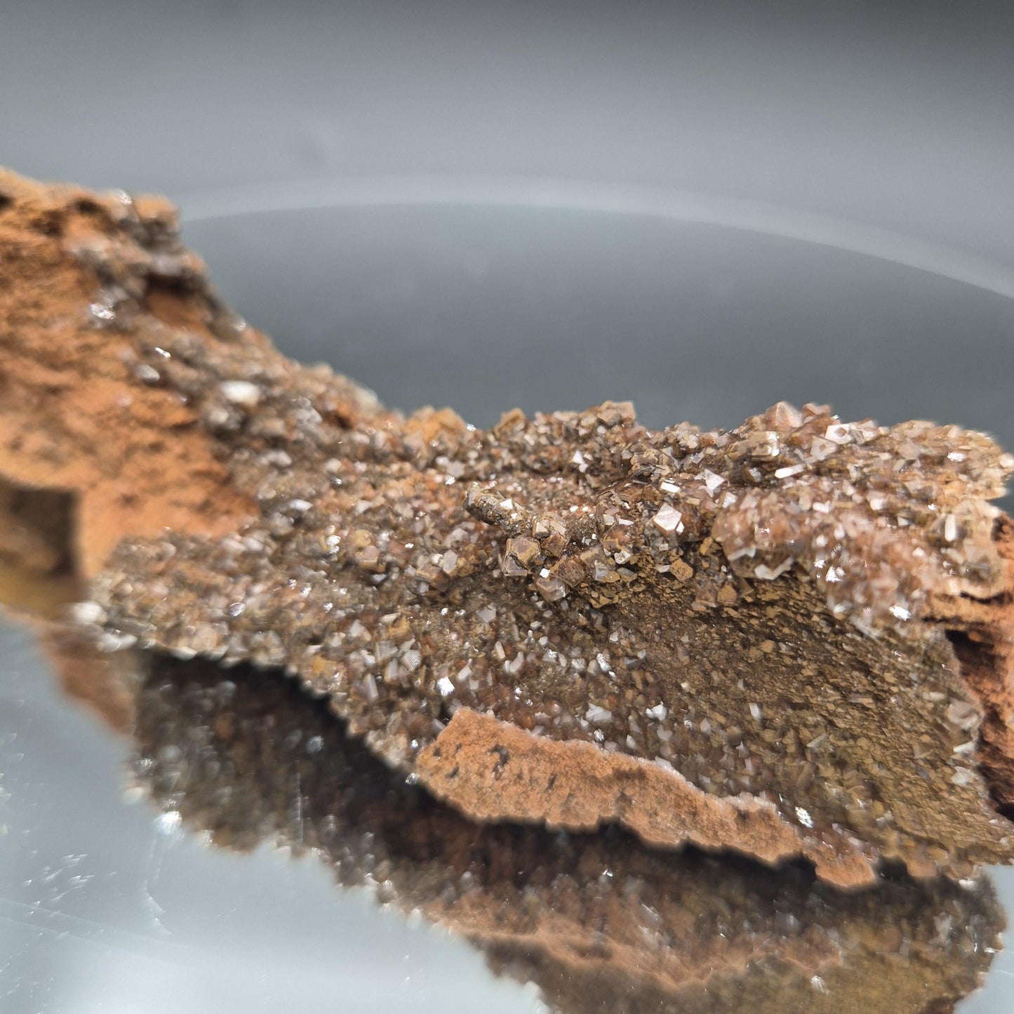 Rare AAA+ Red Sugar Diamond Calcite Crystal | Potosi Mine Mexico | 4 oz Crystal Hoarder