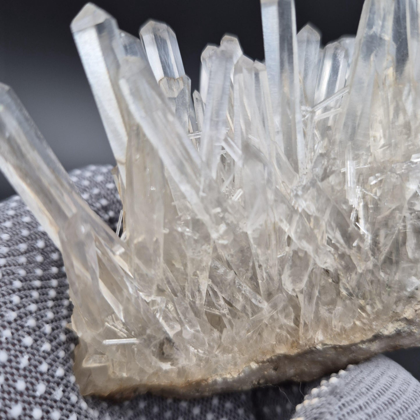 Rare AAA+ Temple Heart Starburst DOW Chrysanthemum Lemurian Quartz Cluster | Colombia | 9.28 oz Crystal Hoarder