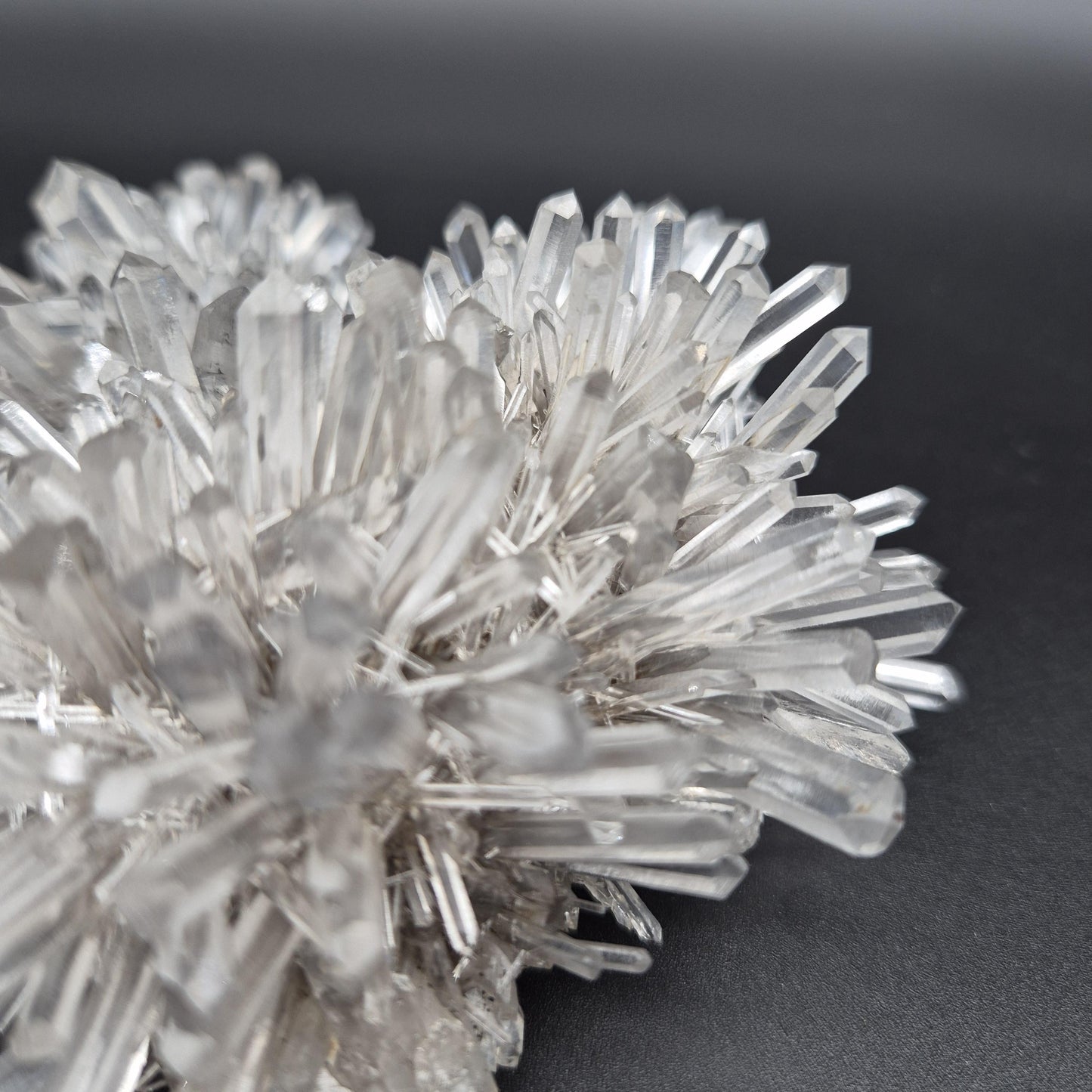 Rare DOW Chrysanthemum Lemurian Quartz Cluster with Pyrite Colombia 0.81 lbs Crystal Hoarder Crystal Hoarder