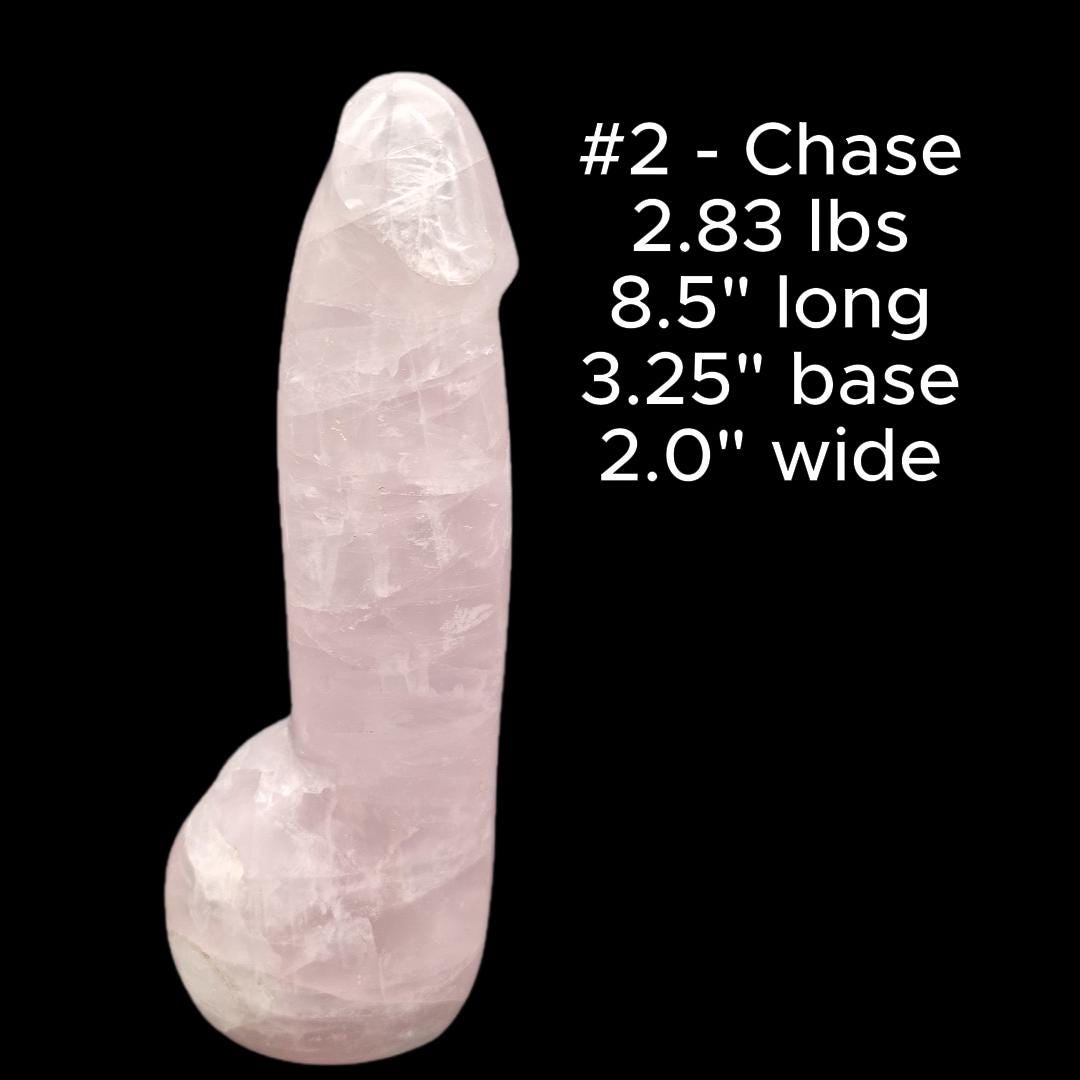 Rose Quartz Penis Sculpture Set | Hand Carved Crystal Collection | Funny Gift | Pink Crystal Decor | Meet the C’s Series Crystal Hoarder