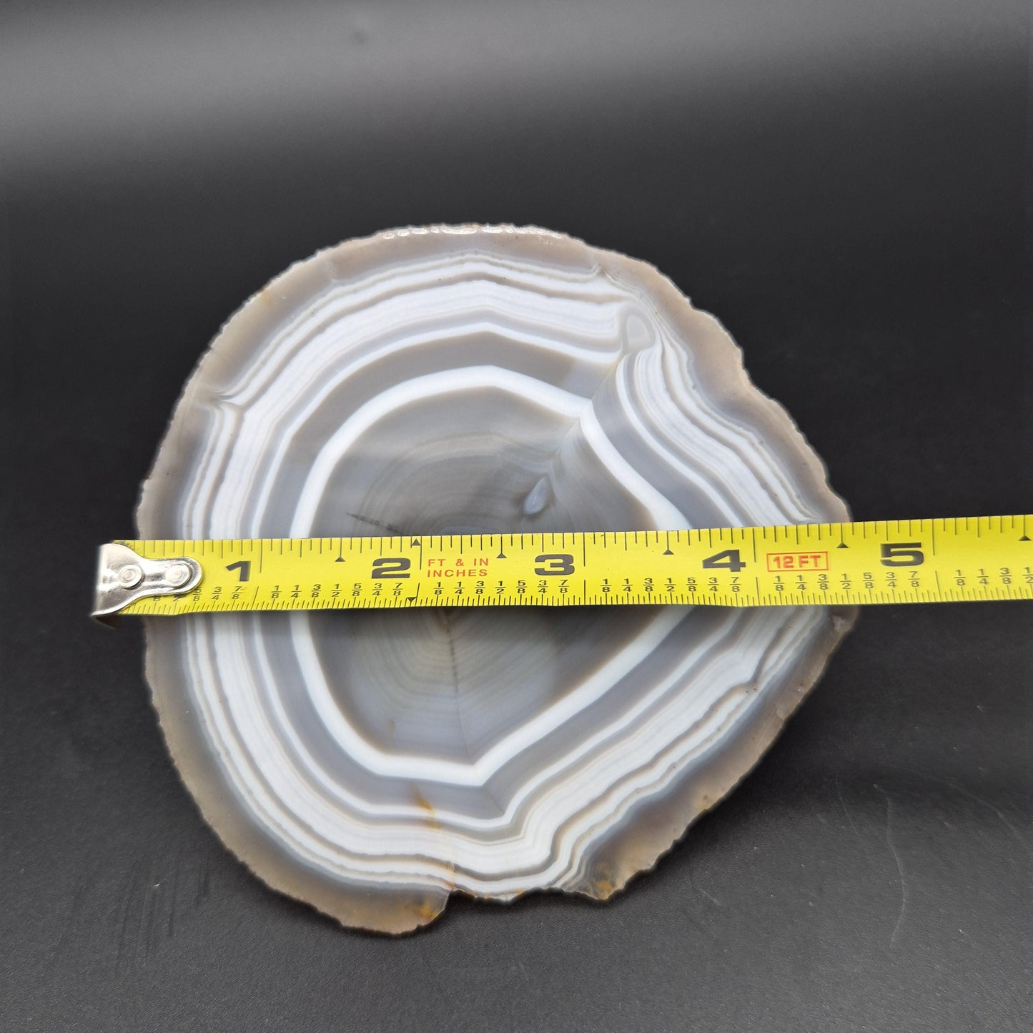 AAA+ Blue Banded Agate Geode from Uruguay 1.43 lbs Crystal Hoarder Crystal Hoarder