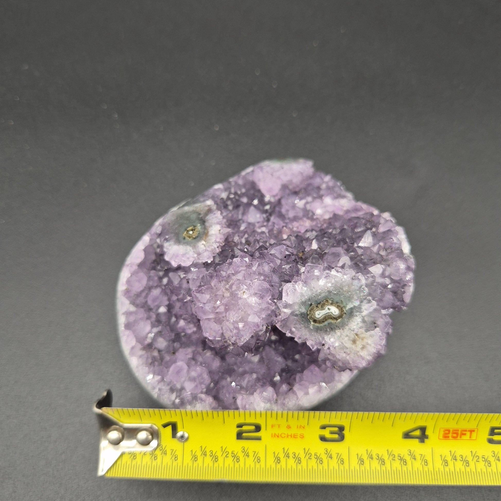 Mini Mountain Amethyst with Stalactite - Uruguay Crystal Specimen - 4 x 3.5in - 1.45 lbs - Natural Collector Display Crystal Hoarder
