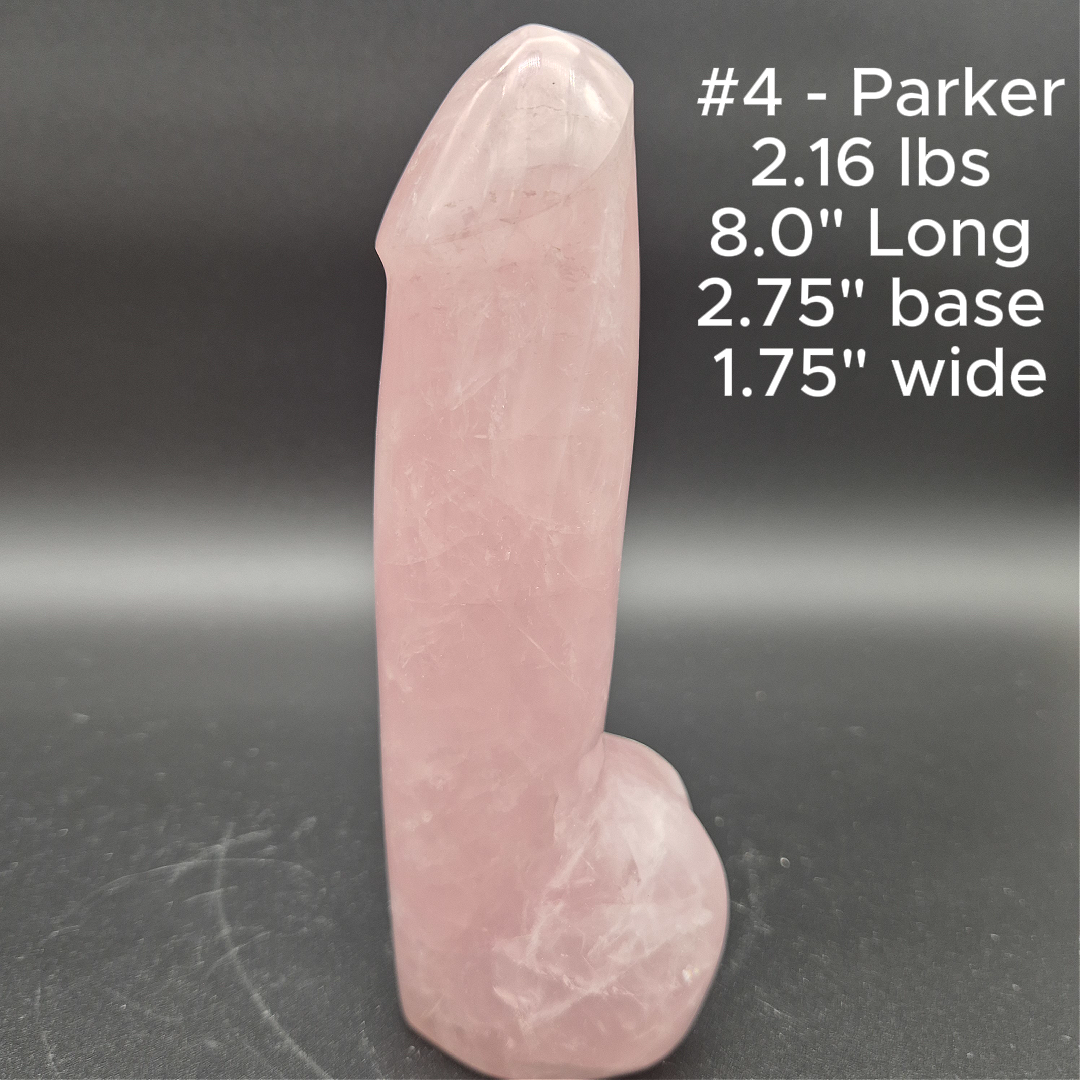 Hand Carved Rose Quartz Penis Sculpture Collection “Meet the P’s” | Pink Crystal Statement Decor | Unique Gift Idea Crystal Hoarder
