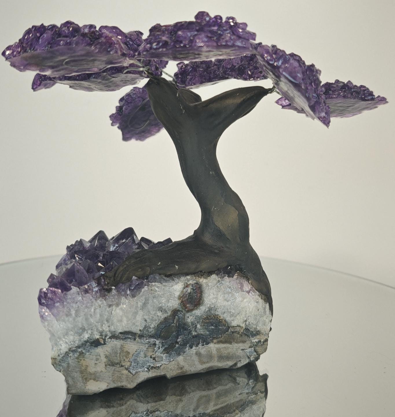 High Quality Grape Jelly Amethyst Tree on Cluster -  Product of Uruguay Crystal Hoarder