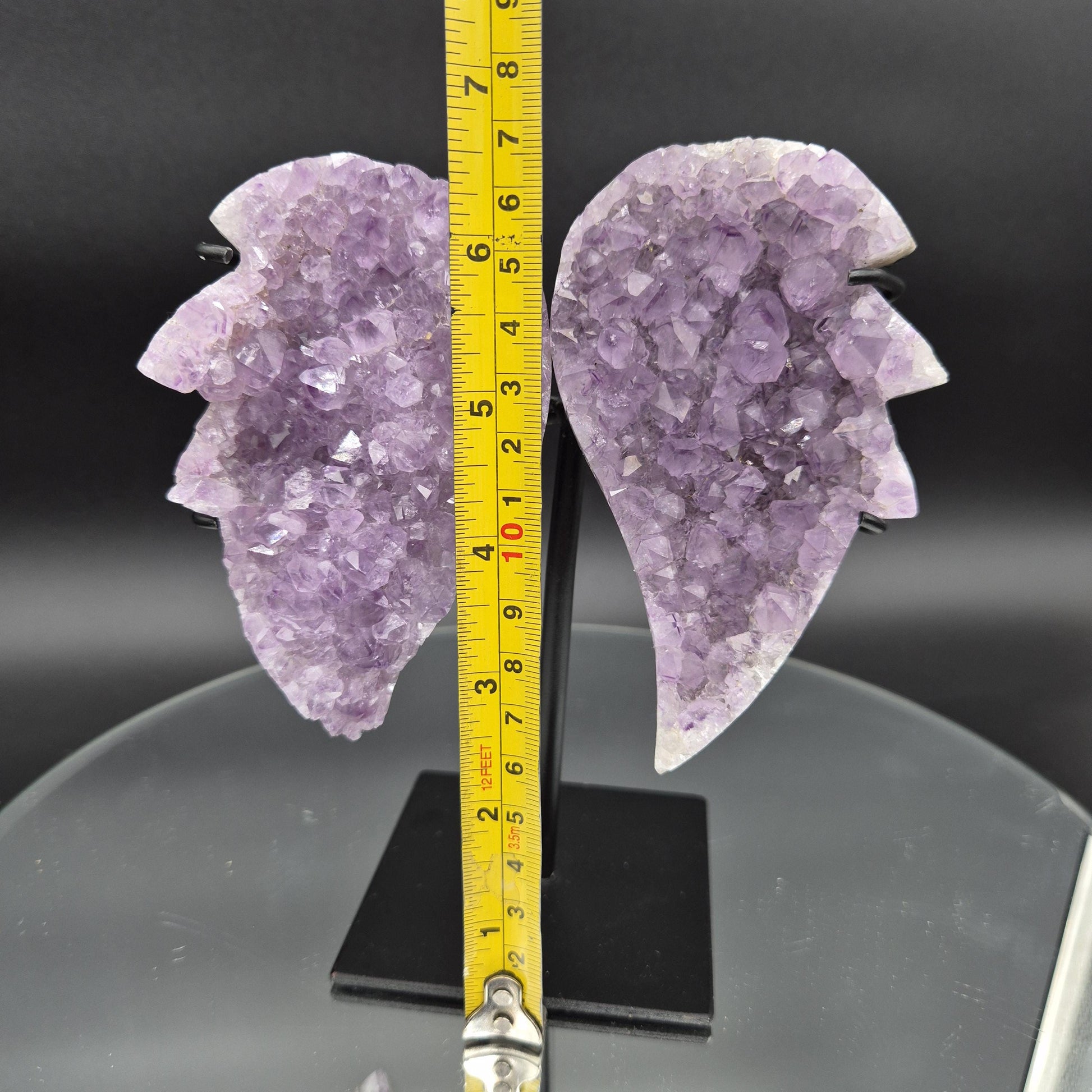 AAA+ Amethyst Angel Wings Brazil 7x6x2 1.92 lbs Crystal Hoarder