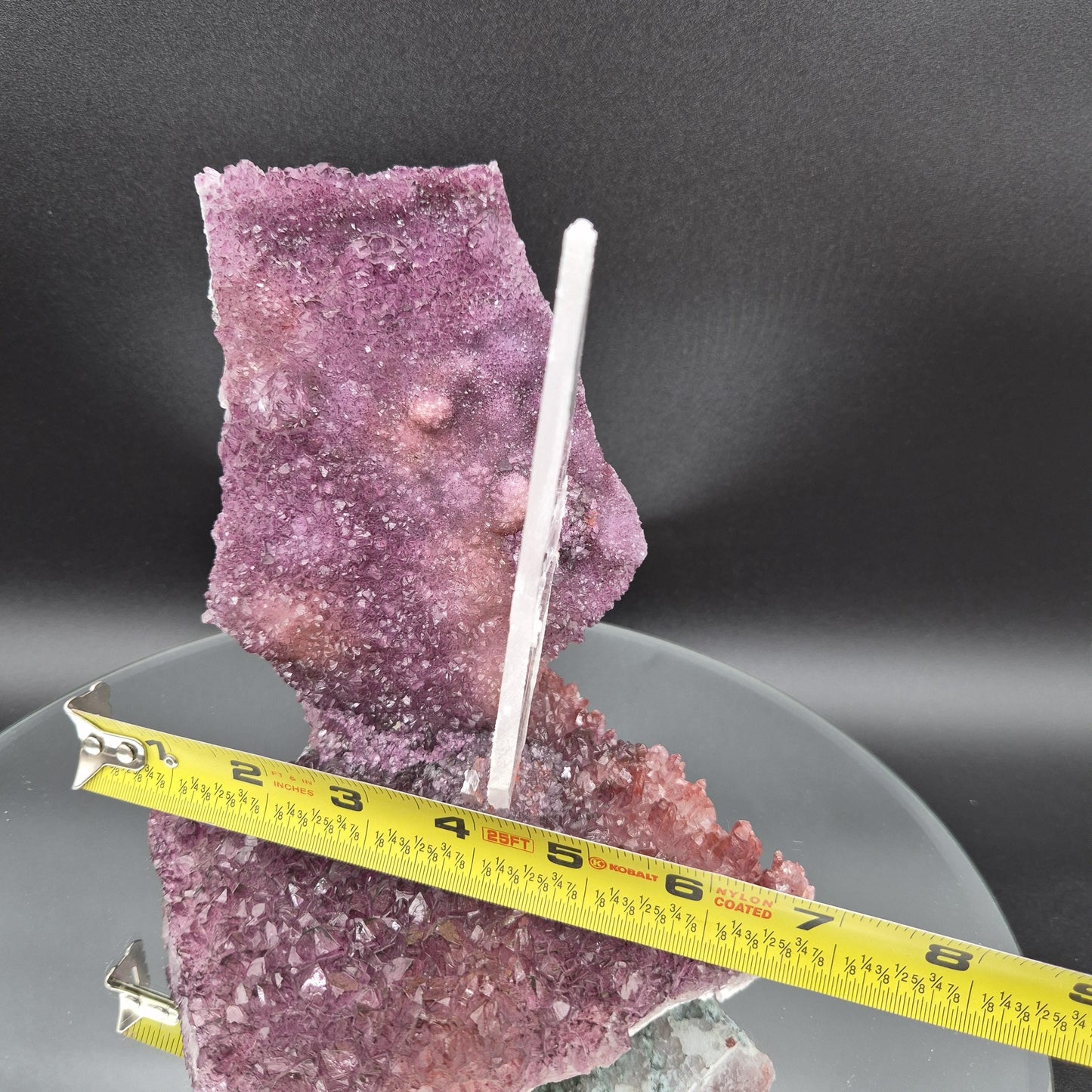 AAA+ Zeolite Amethyst Selenite Sculpture 7x7 | 2.5 lbs Crystal Cluster | Rare Mineral Specimen | Natural Home Decor | Healing Crystals Crystal Hoarder