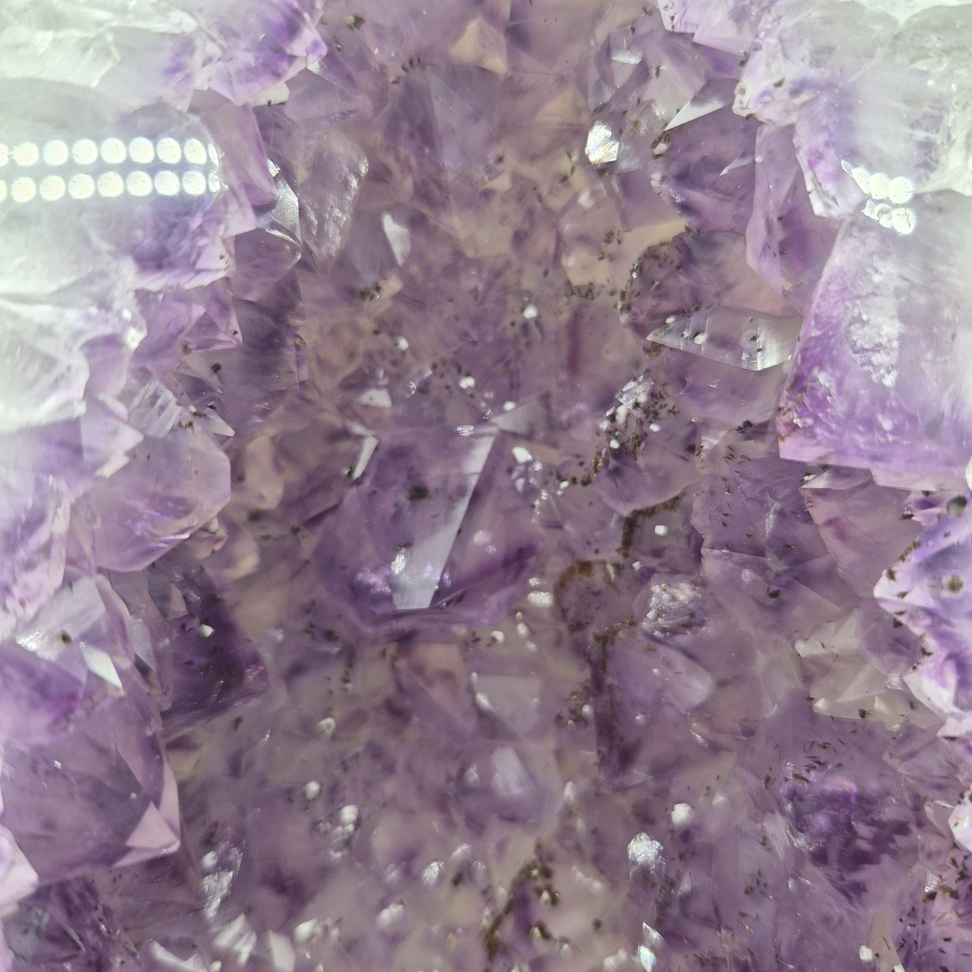 Fully Polished Dark Amethyst Cathedral with Calcite - Brazil | 21.95 lbs | 15.5in Tall Crystal Hoarder
