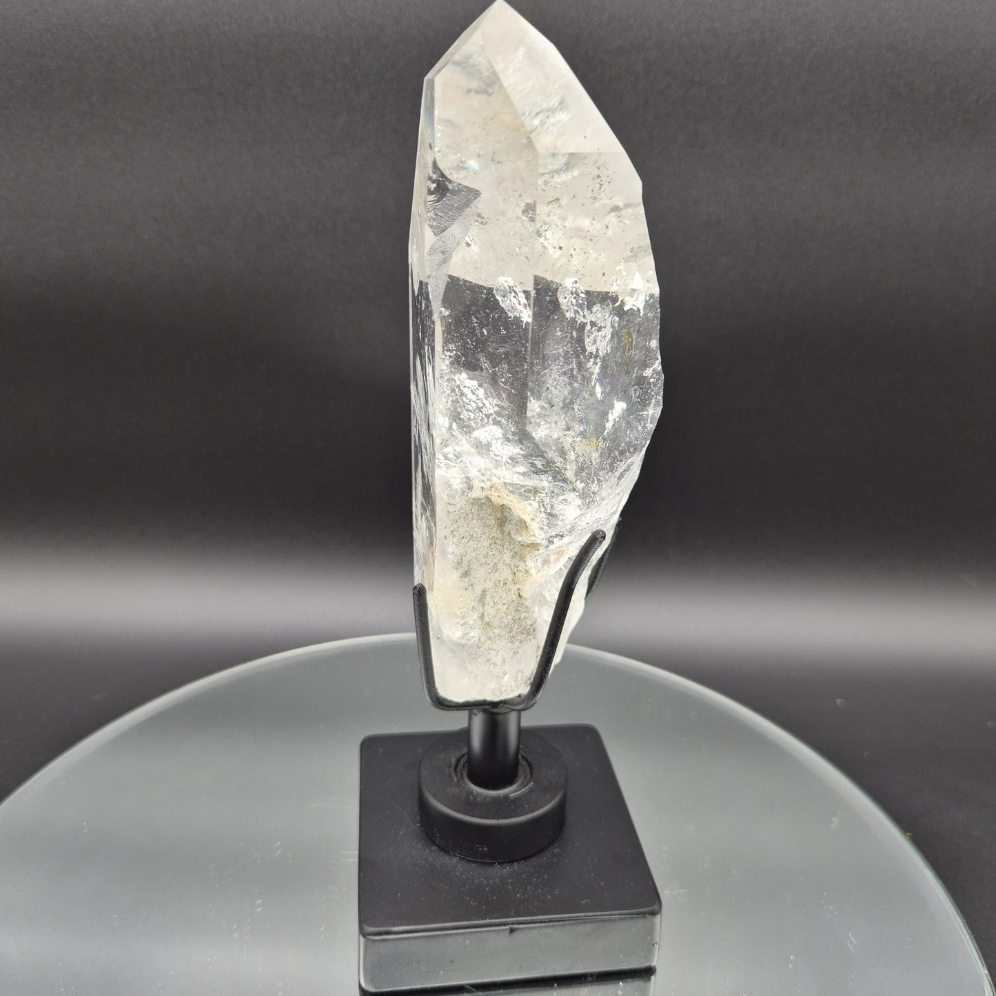 AAA+ Water Clear Lemurian Quartz - Record Keeper - Strawberry - Golden Healer - Rainbows - 2.64 lbs - 9.5 x 3in - Rare One of a Kind Crystal Hoarder