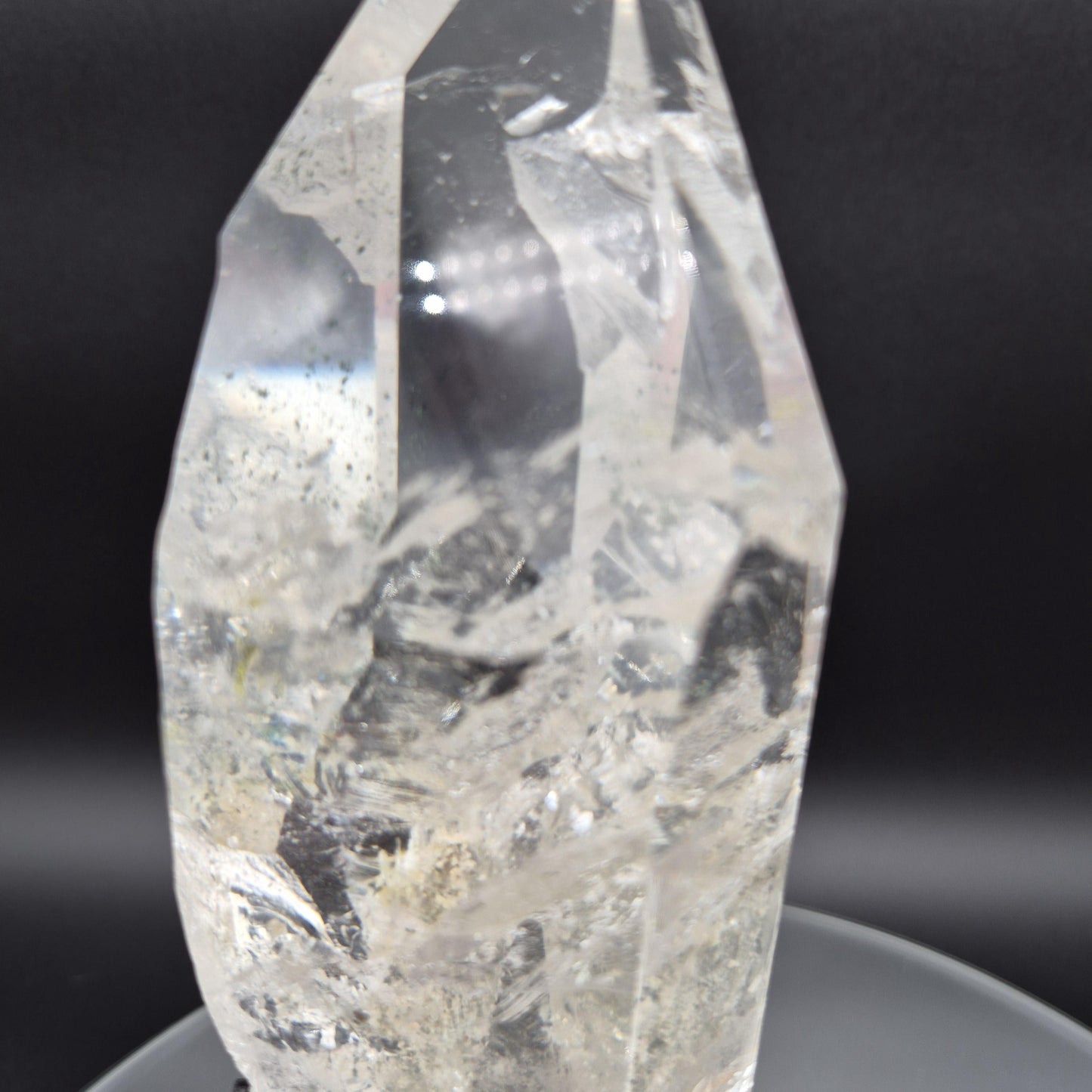 AAA+ Water Clear Lemurian Quartz - Record Keeper - Strawberry - Golden Healer - Rainbows - 2.64 lbs - 9.5 x 3in - Rare One of a Kind Crystal Hoarder