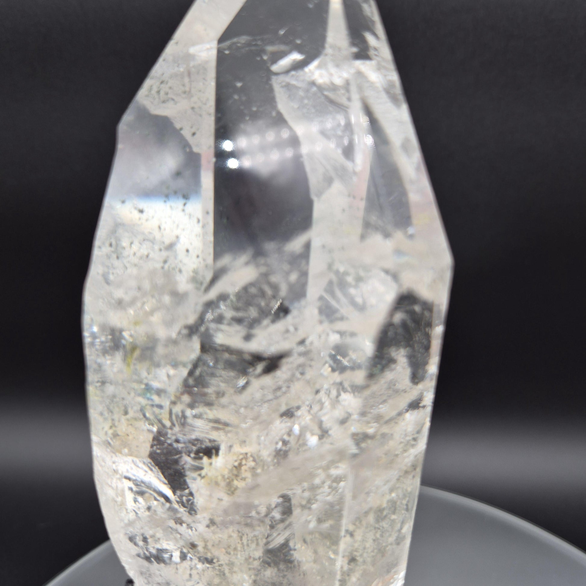 AAA+ Water Clear Lemurian Quartz - Record Keeper - Strawberry - Golden Healer - Rainbows - 2.64 lbs - 9.5 x 3in - Rare One of a Kind Crystal Hoarder