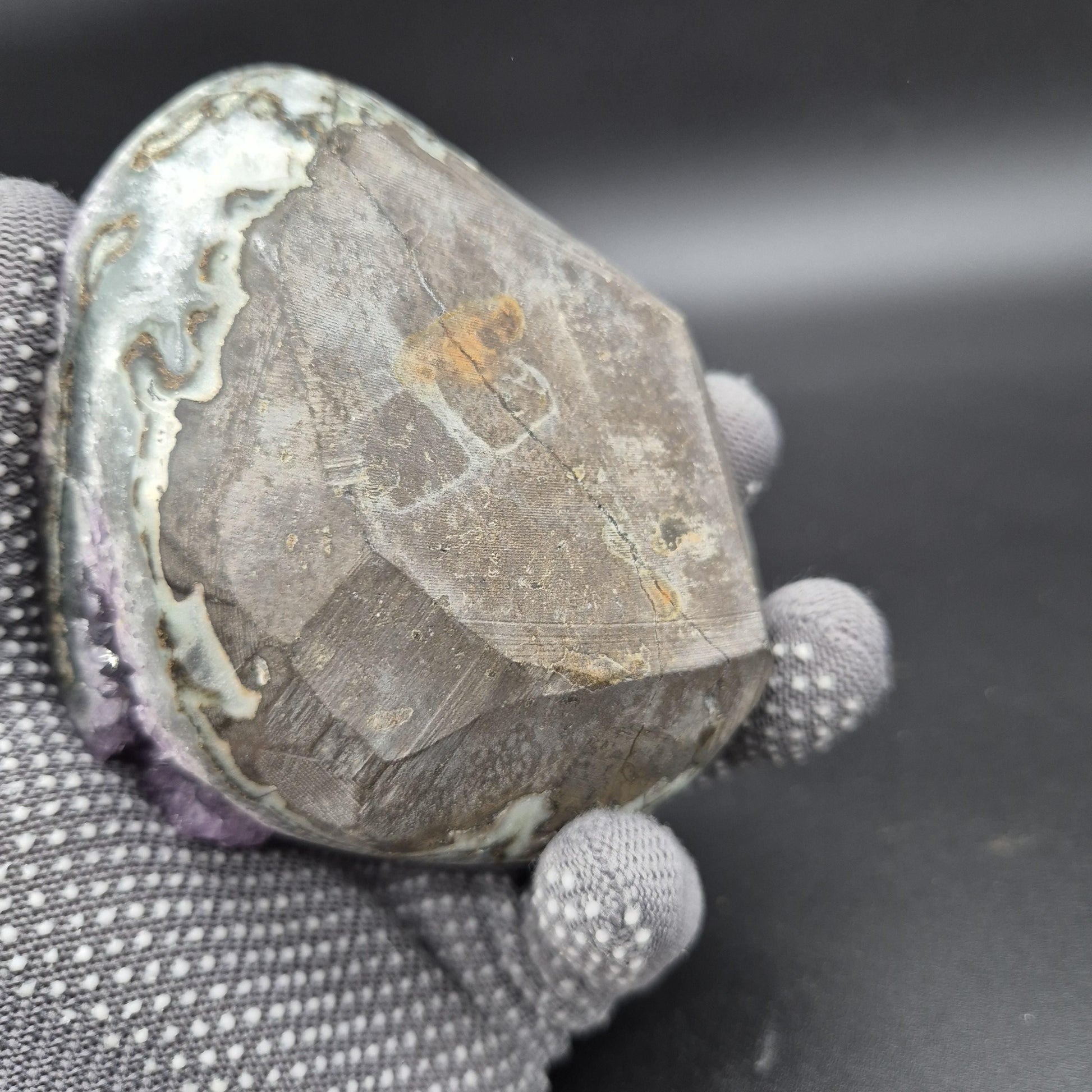 Mini Mountain Amethyst with Stalactite - Uruguay Crystal Specimen - 4 x 3.5in - 1.45 lbs - Natural Collector Display Crystal Hoarder