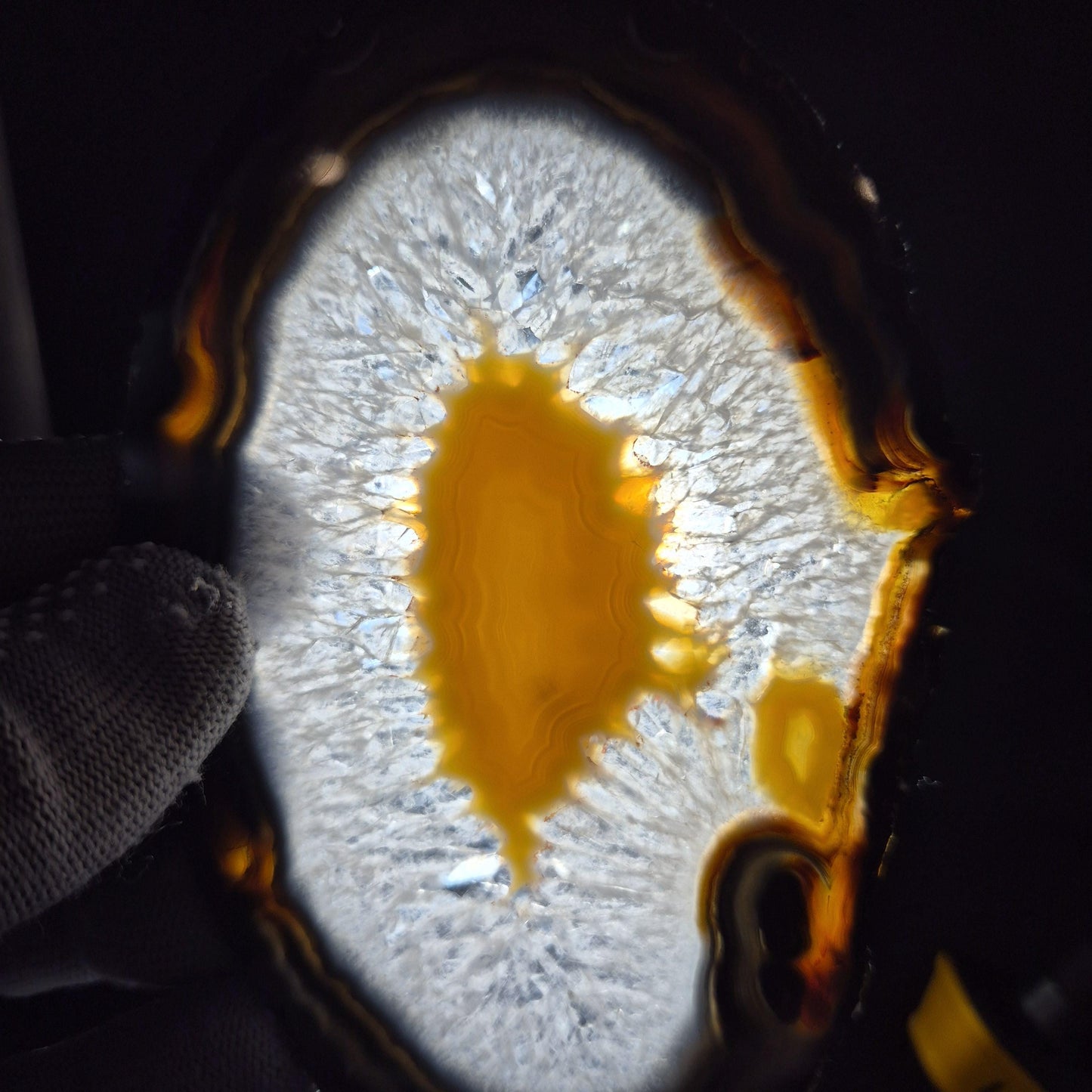 AAA+ Agate Slice Set of 9 | 4-6.5in Large Quartz Crystal Slices | 2.39 lbs Natural Banded Agate | Collector Grade Display Pieces Crystal Hoarder