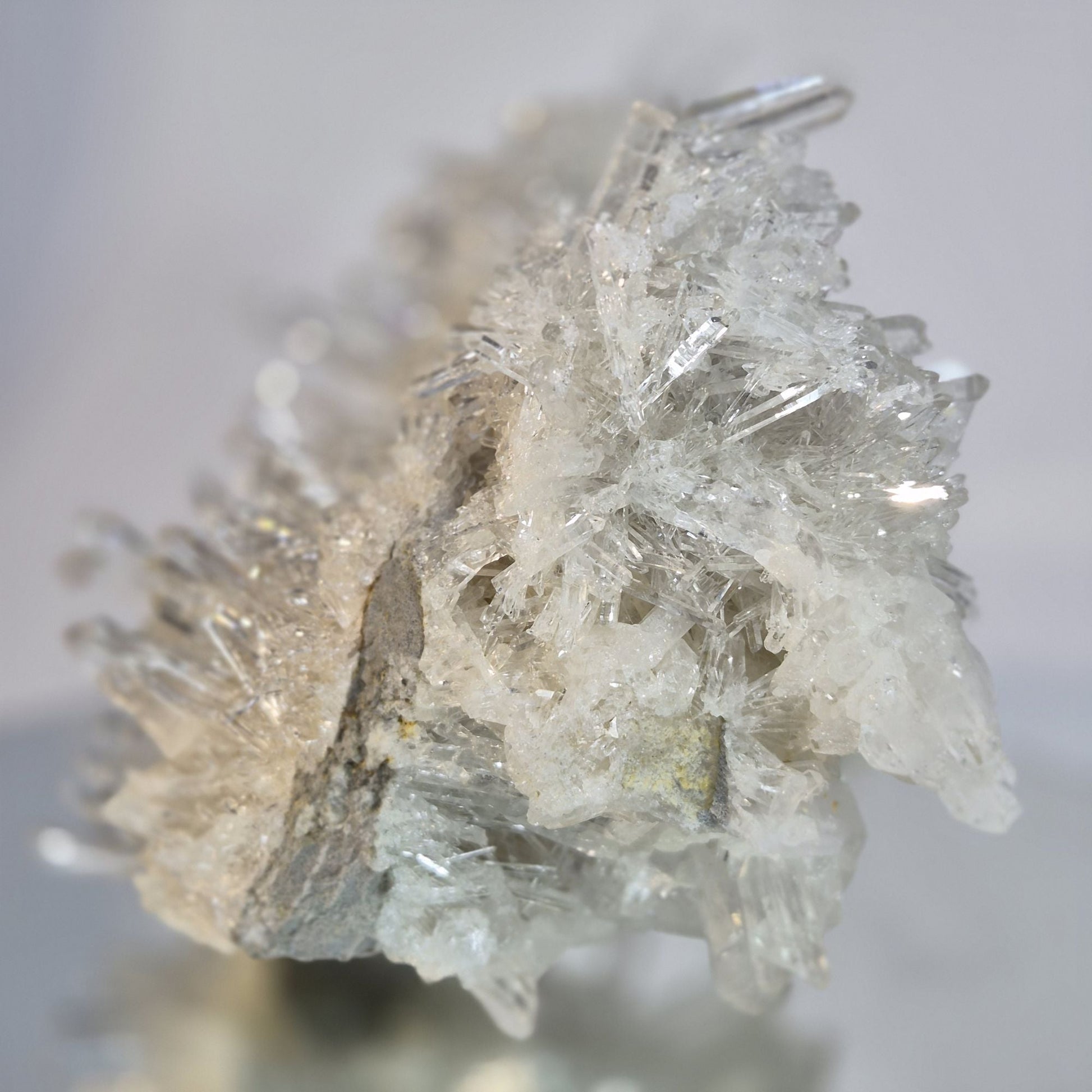 360° Needle Lemurian Quartz Cluster Crystal Hoarder