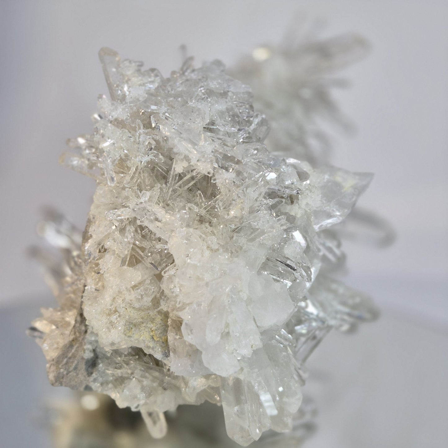 360° Needle Lemurian Quartz Cluster Crystal Hoarder