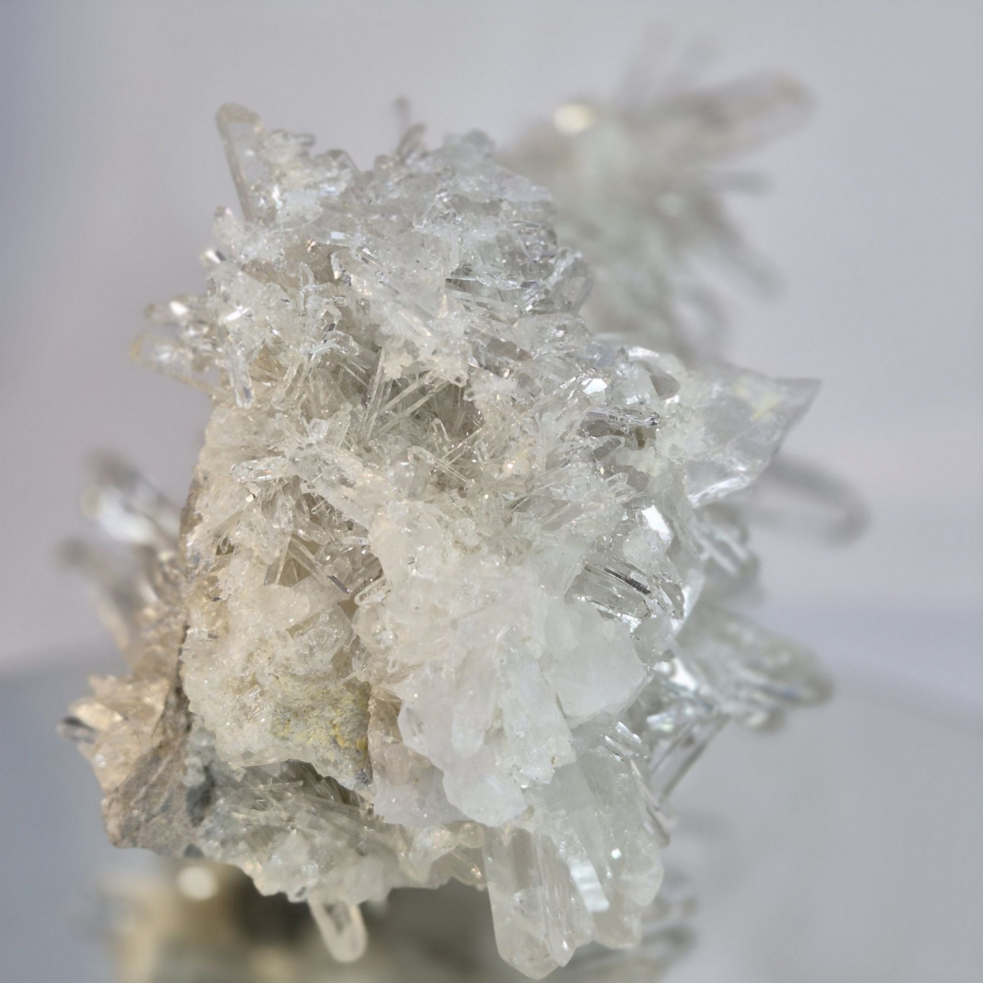 360° Needle Lemurian Quartz Cluster Crystal Hoarder