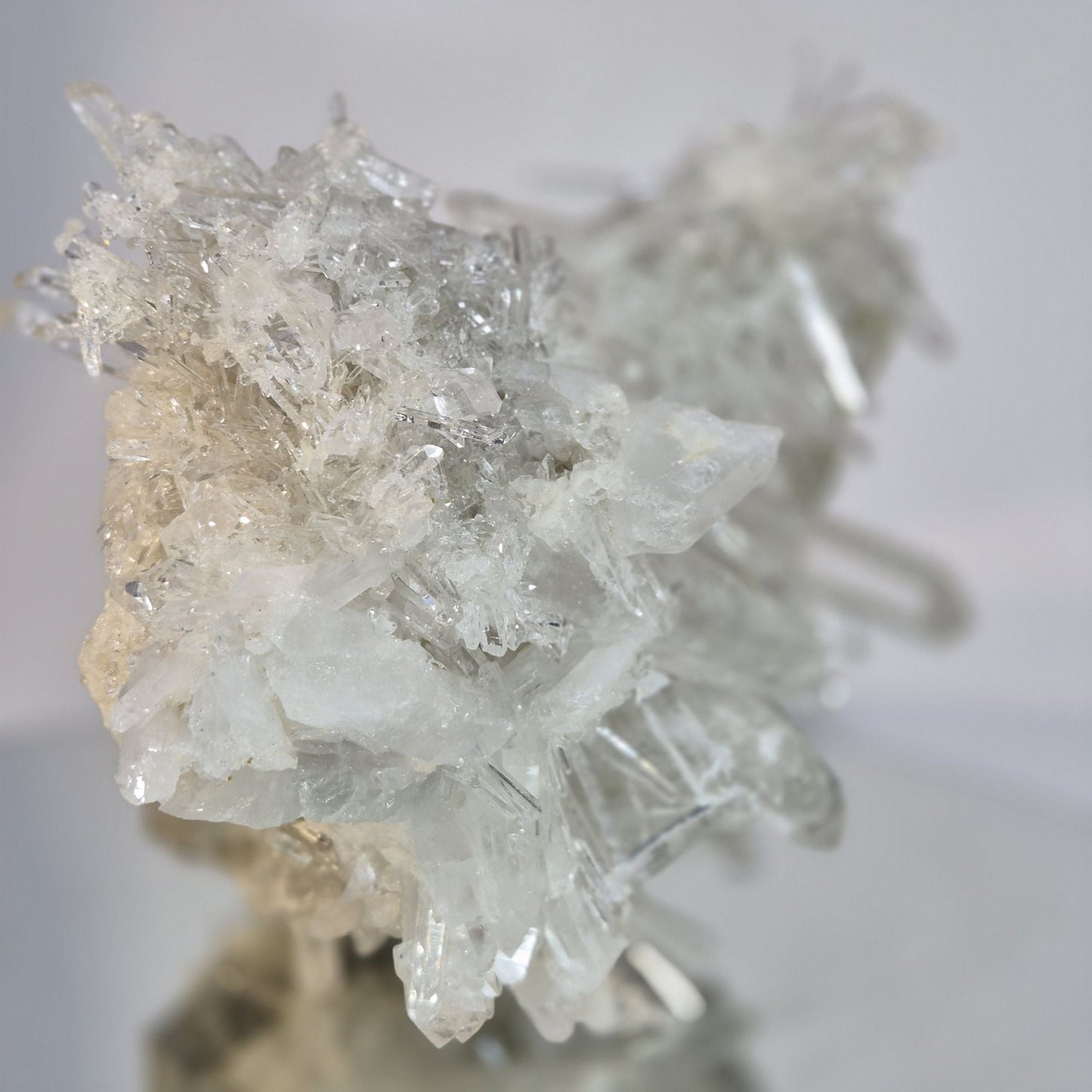 360° Needle Lemurian Quartz Cluster Crystal Hoarder