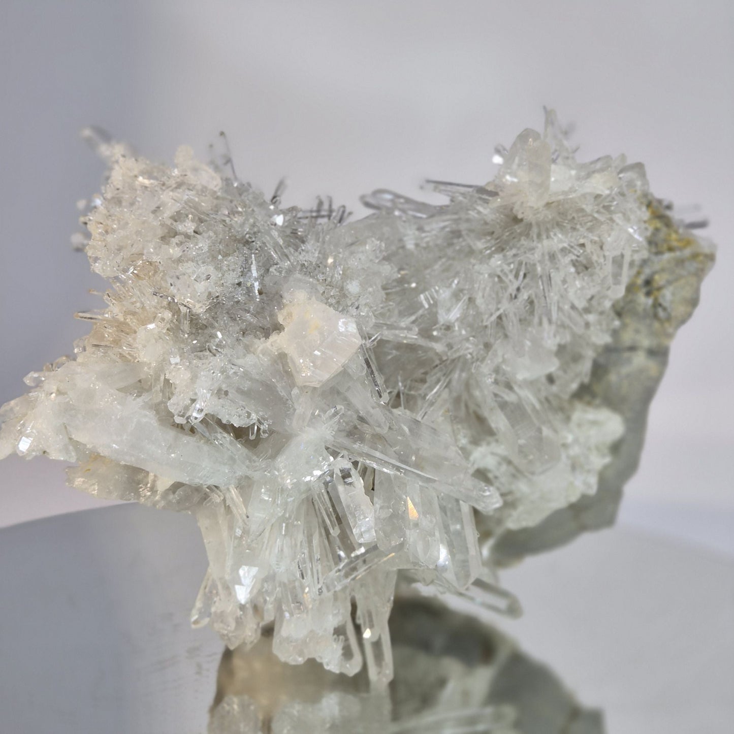 360° Needle Lemurian Quartz Cluster Crystal Hoarder