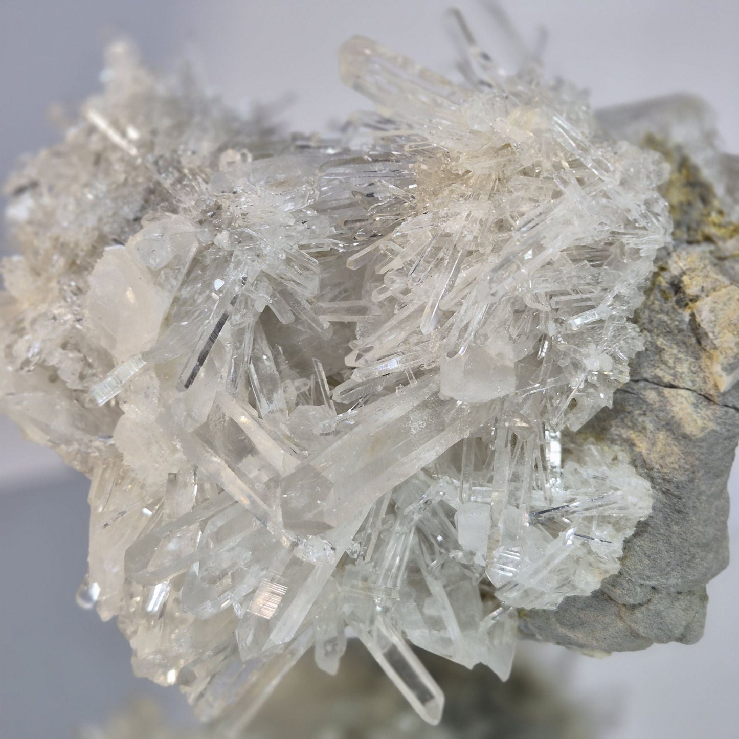 360° Needle Lemurian Quartz Cluster Crystal Hoarder