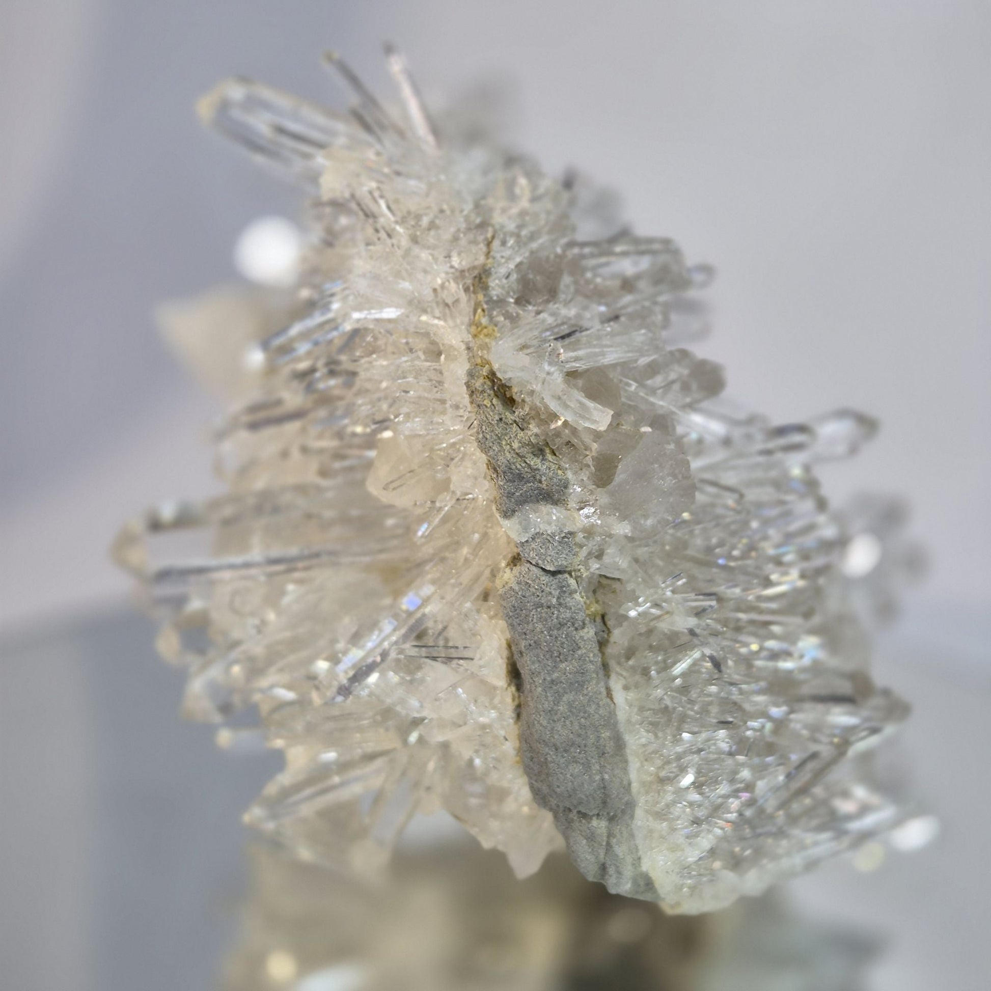 360° Needle Lemurian Quartz Cluster Crystal Hoarder