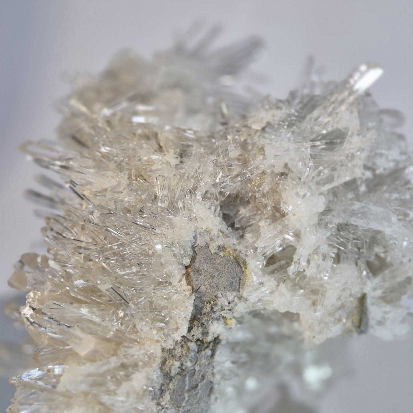 360° Needle Lemurian Quartz Cluster Crystal Hoarder