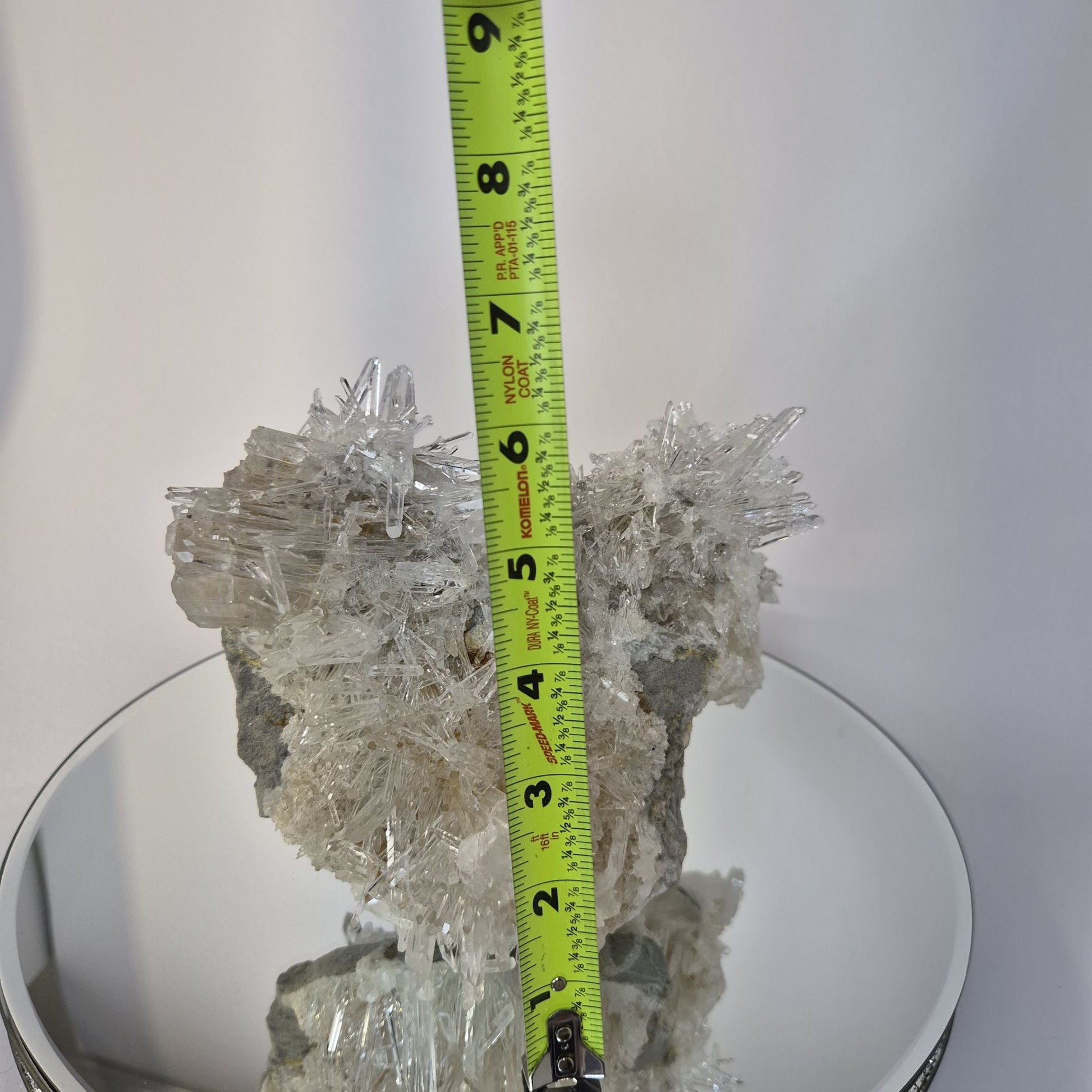 360° Needle Lemurian Quartz Cluster Crystal Hoarder