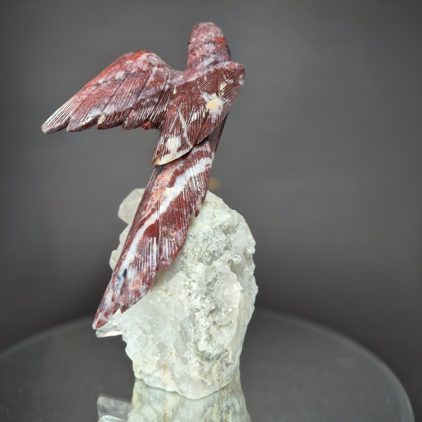 Jasper Parrot on Clear Quartz Cluster Crystal Hoarder