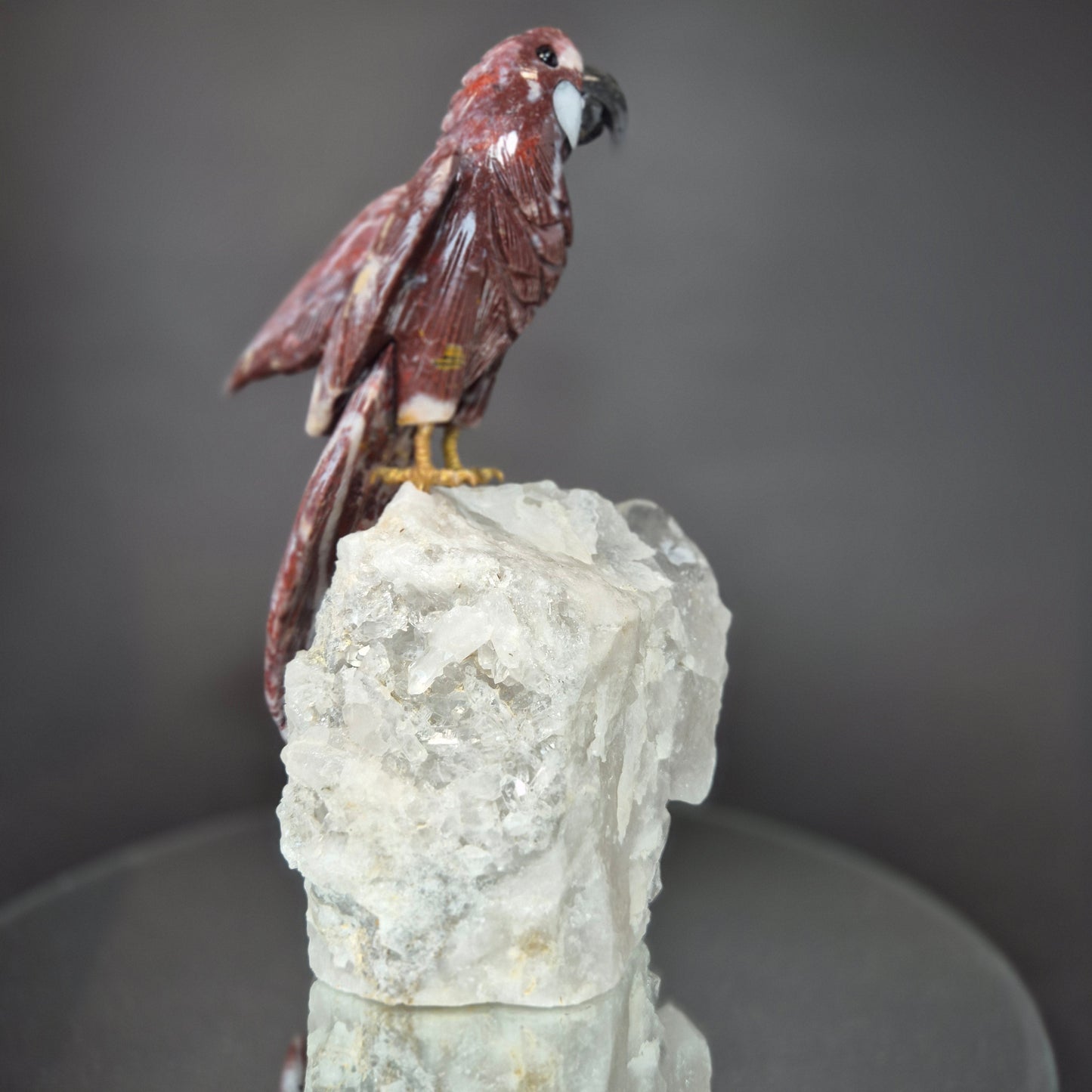 Jasper Parrot on Clear Quartz Cluster Crystal Hoarder