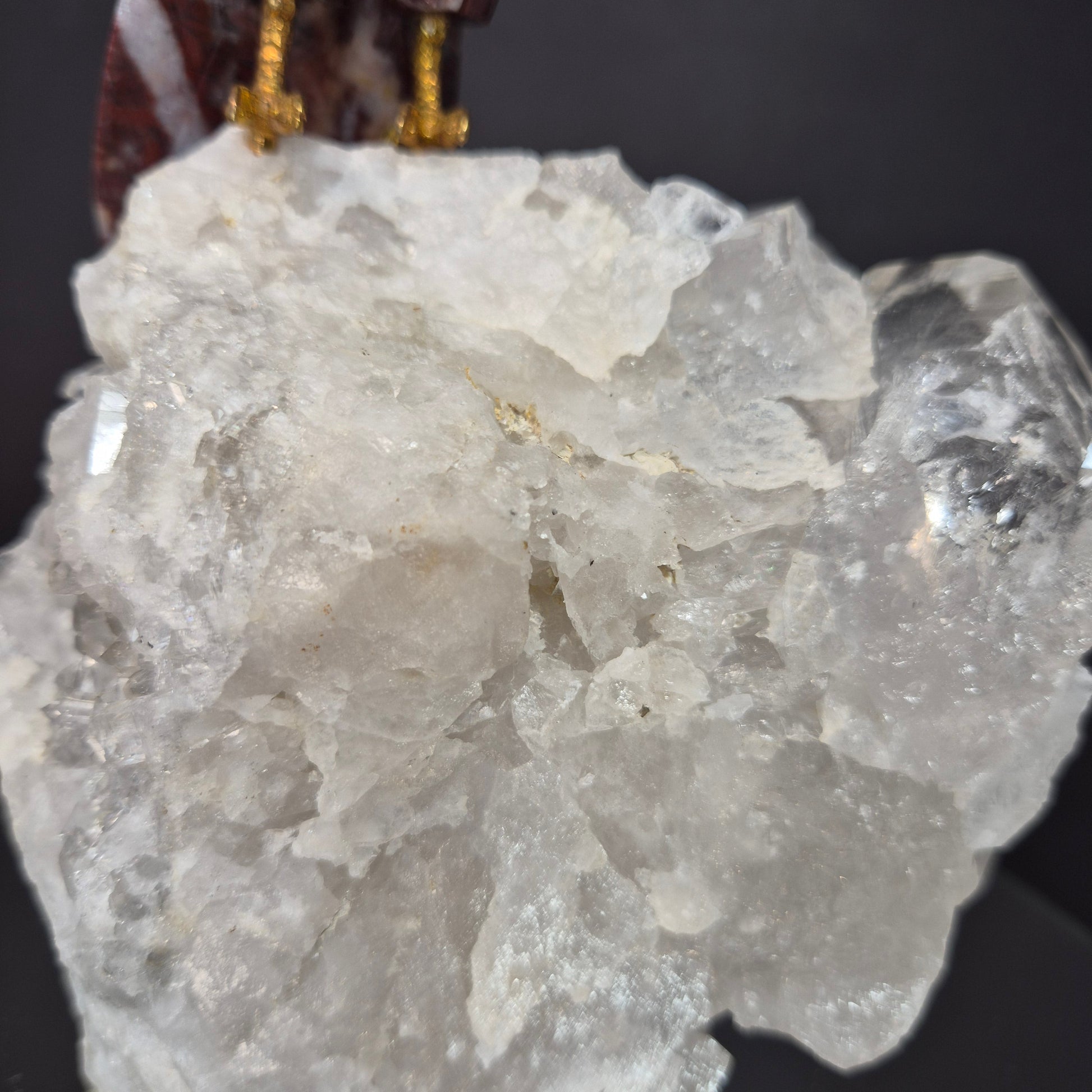 Jasper Parrot on Clear Quartz Cluster Crystal Hoarder