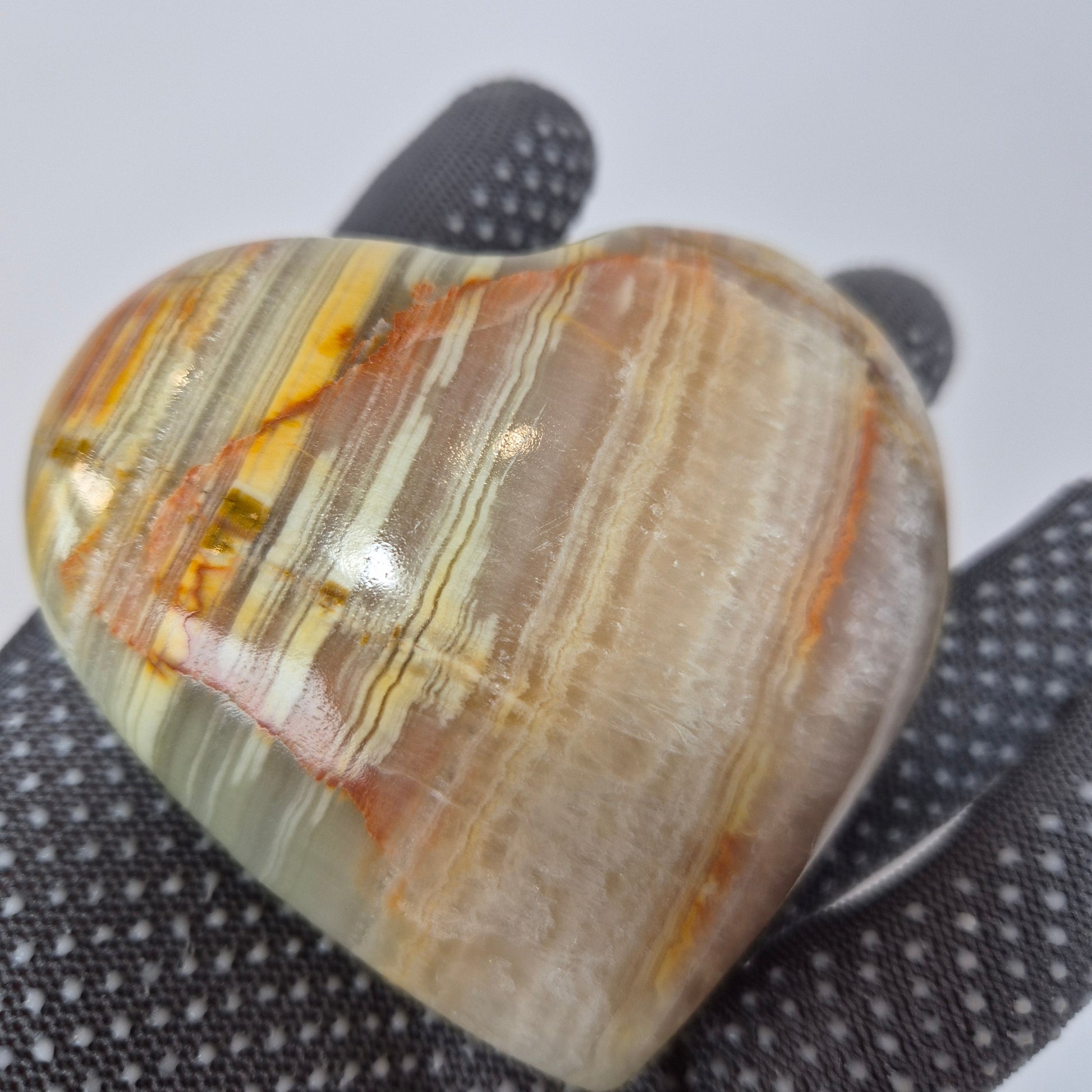 Green Onyx Heart Crystal Hoarder