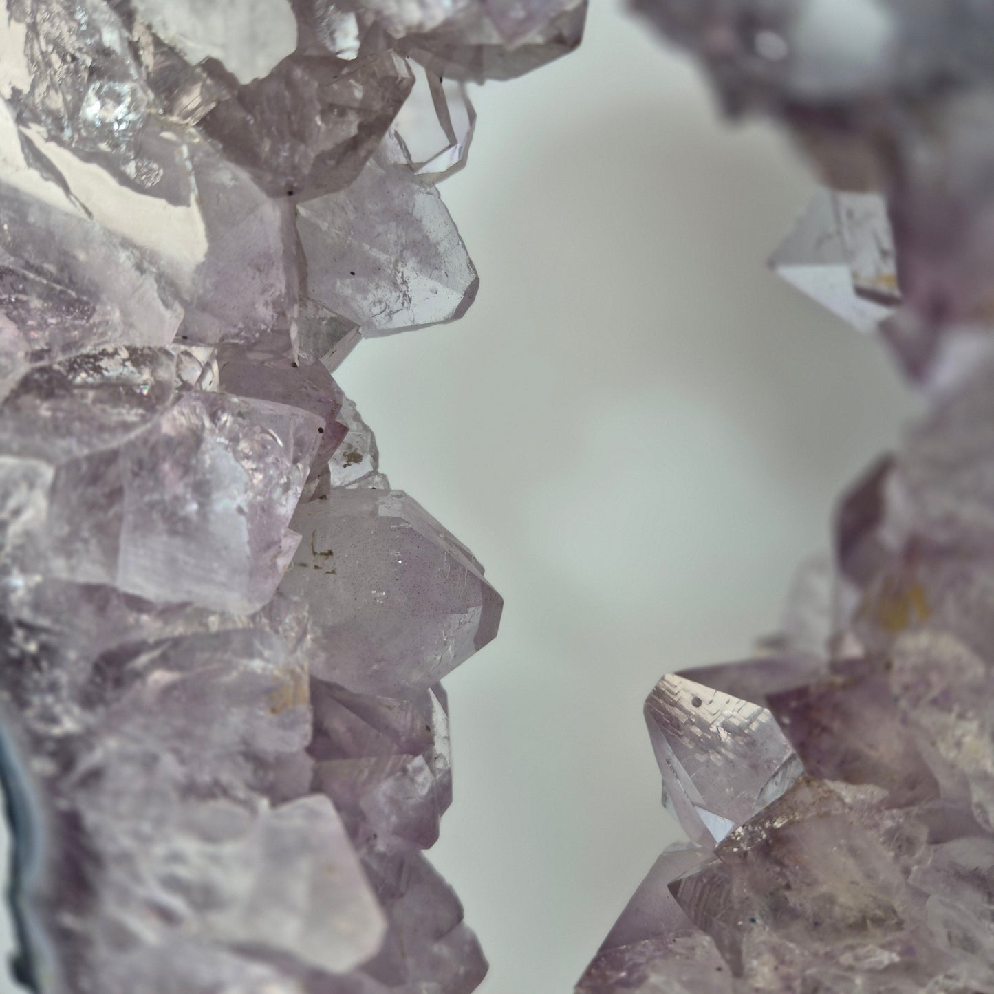 Amethyst Portal with Blue Banded Agate Crystal Hoarder