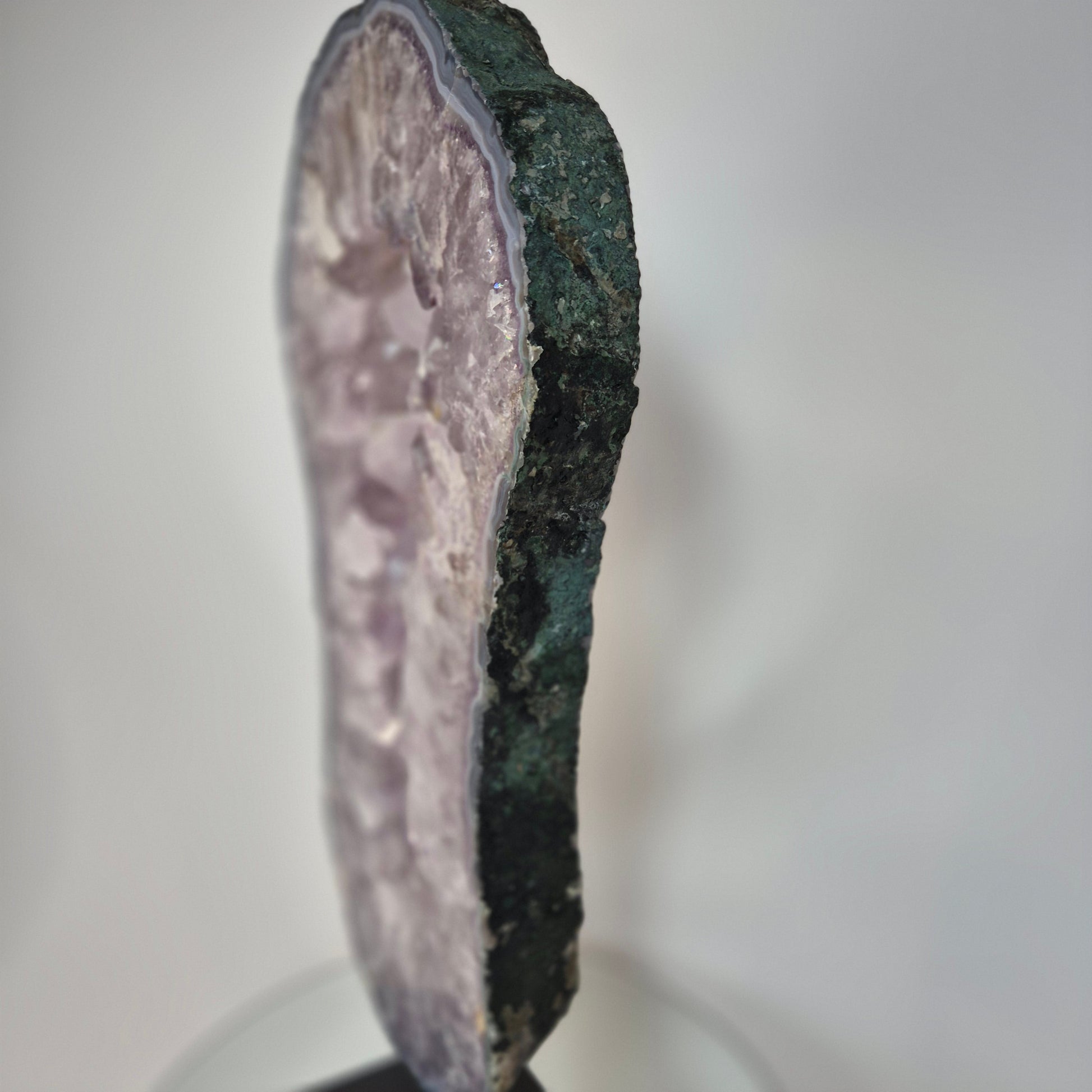 Amethyst Portal with Blue Banded Agate Crystal Hoarder