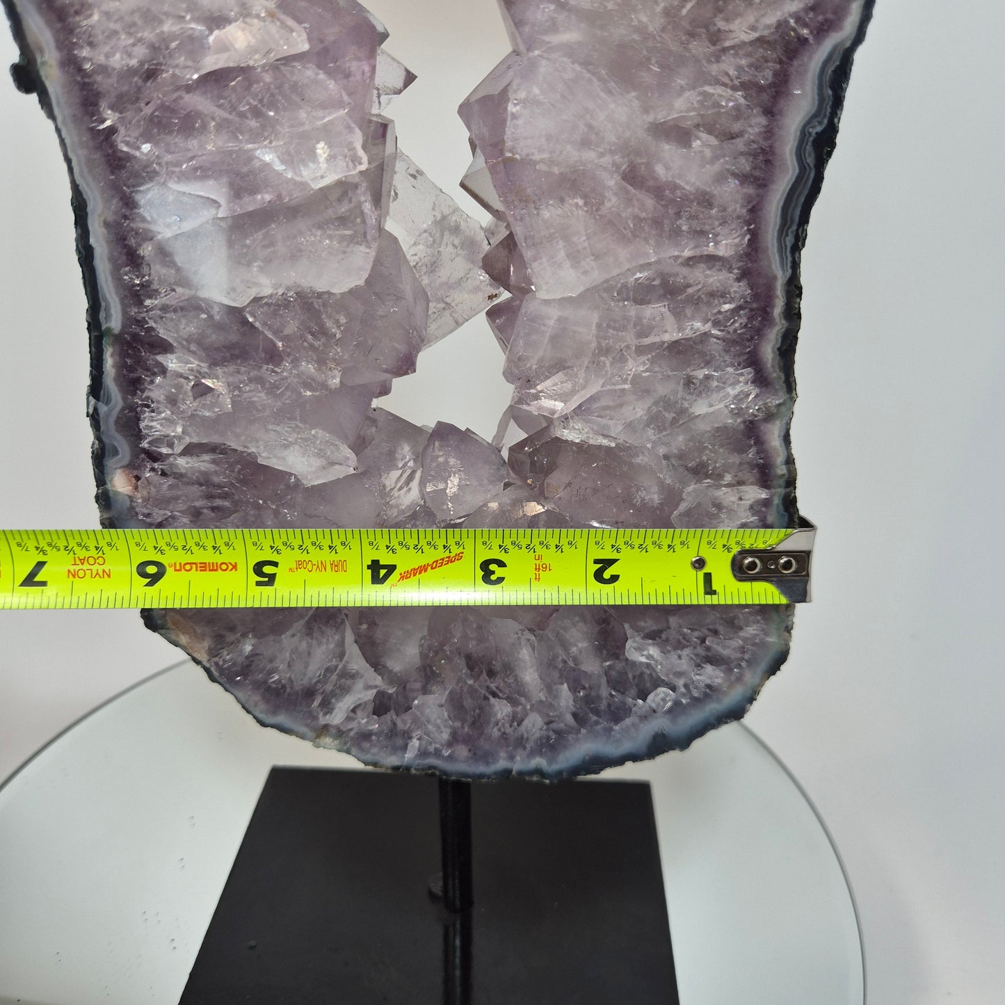 Amethyst Portal with Blue Banded Agate Crystal Hoarder