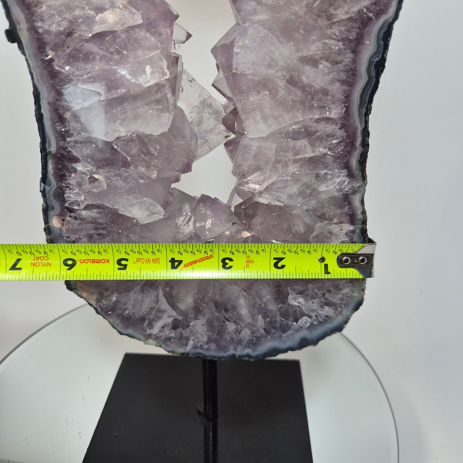 Amethyst Portal with Blue Banded Agate Crystal Hoarder